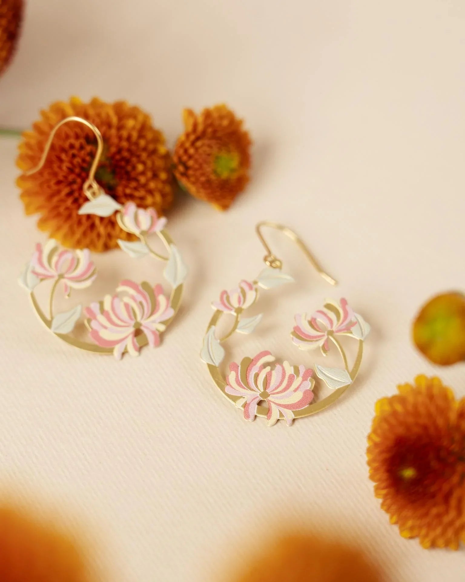 EMBRACE JEWELLERY | Chrysanthemum Season Earrings