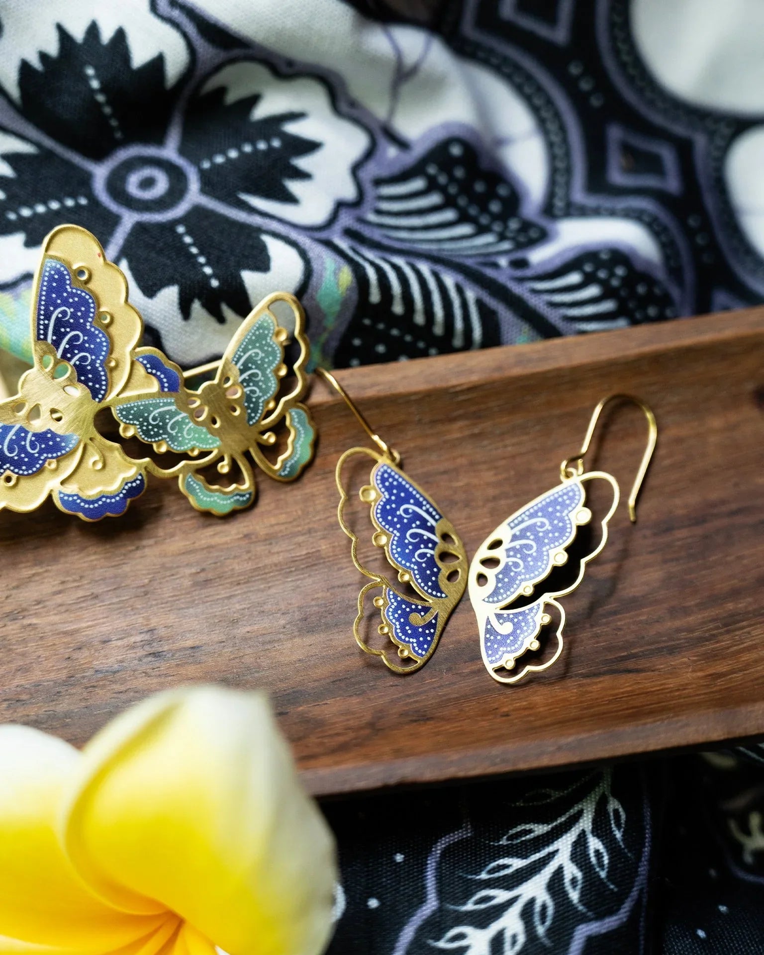 EMBRACE JEWELLERY | Batik Butterfly Earrings