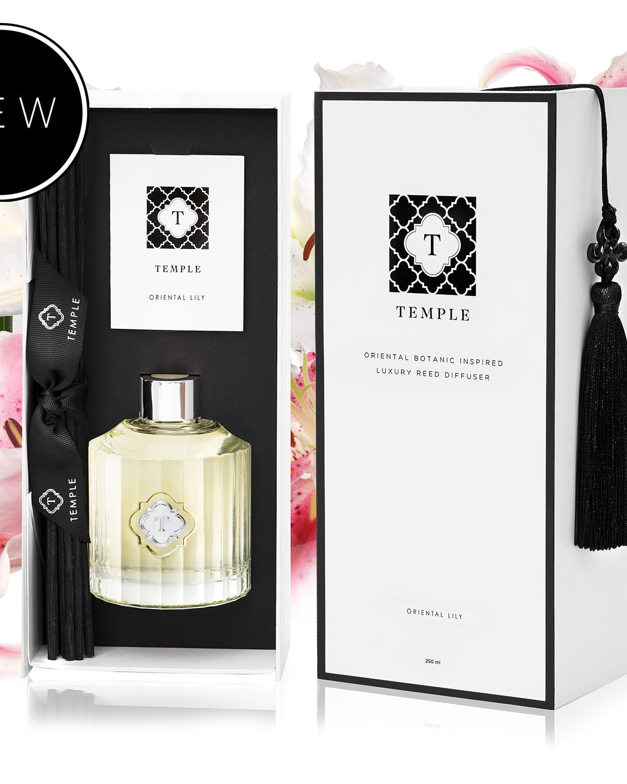 TEMPLE CANDLES | Luxury Reed Diffuser - Oriental Lily