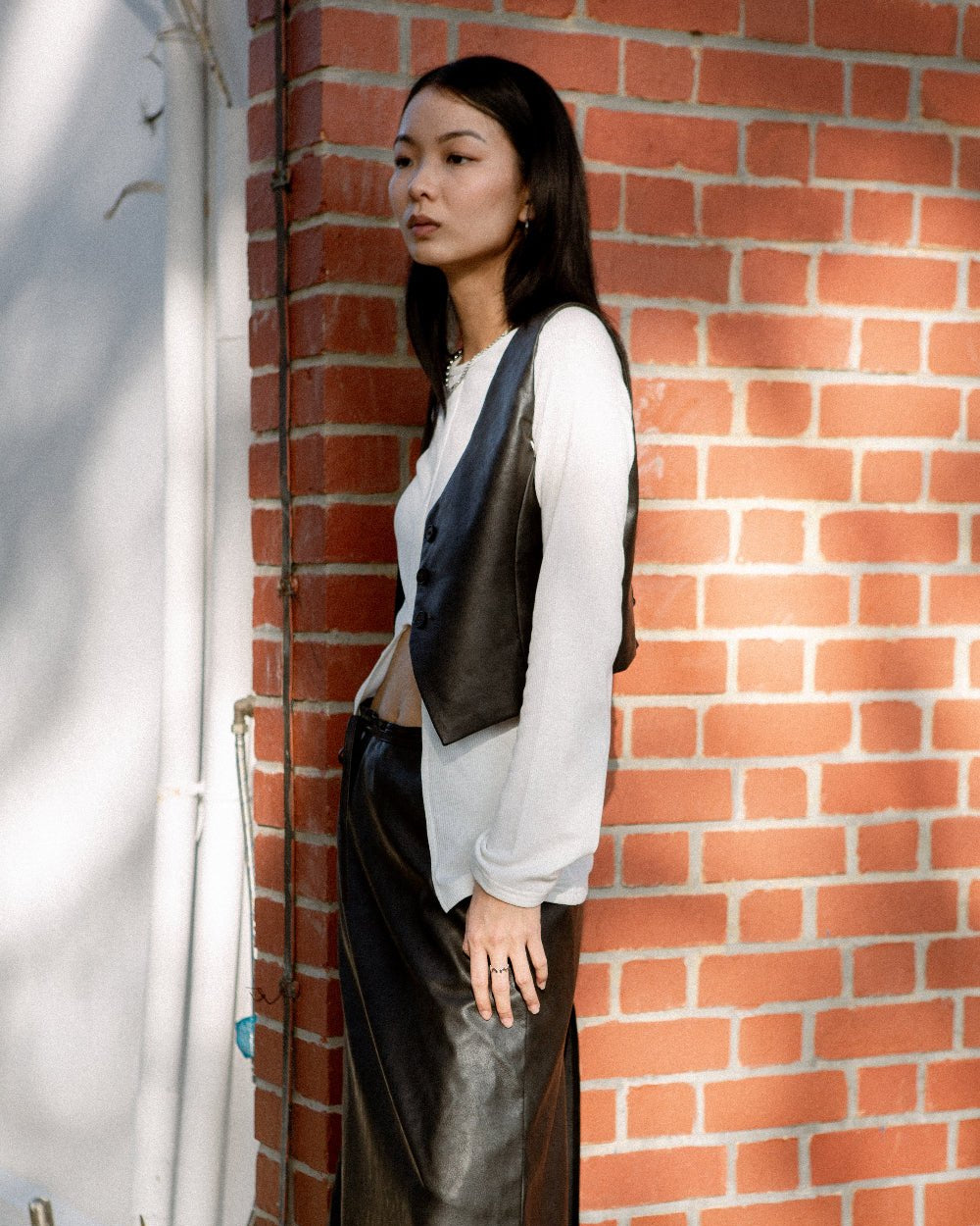 SAERO COLLECTIVE | Hae Wrap Skirt | Black