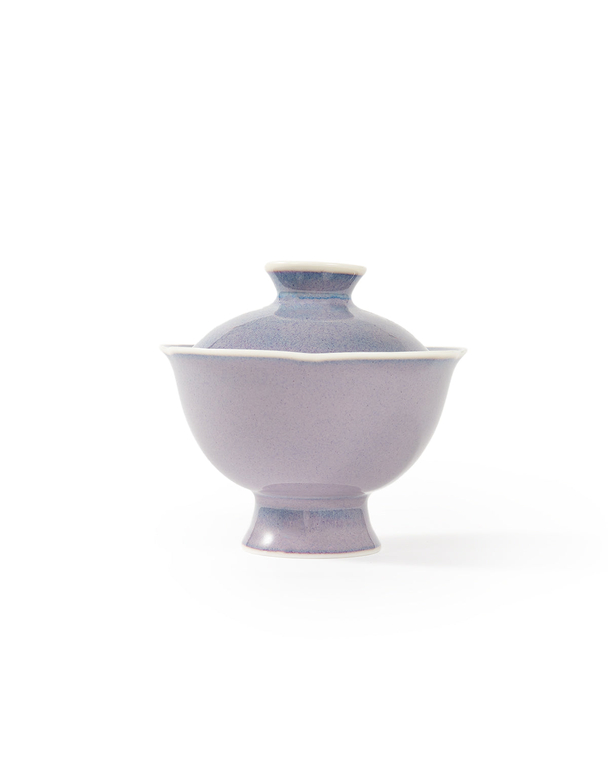 CRAFILAB | Purple & Jun Kiln Transmutation Floral Lid Bowl