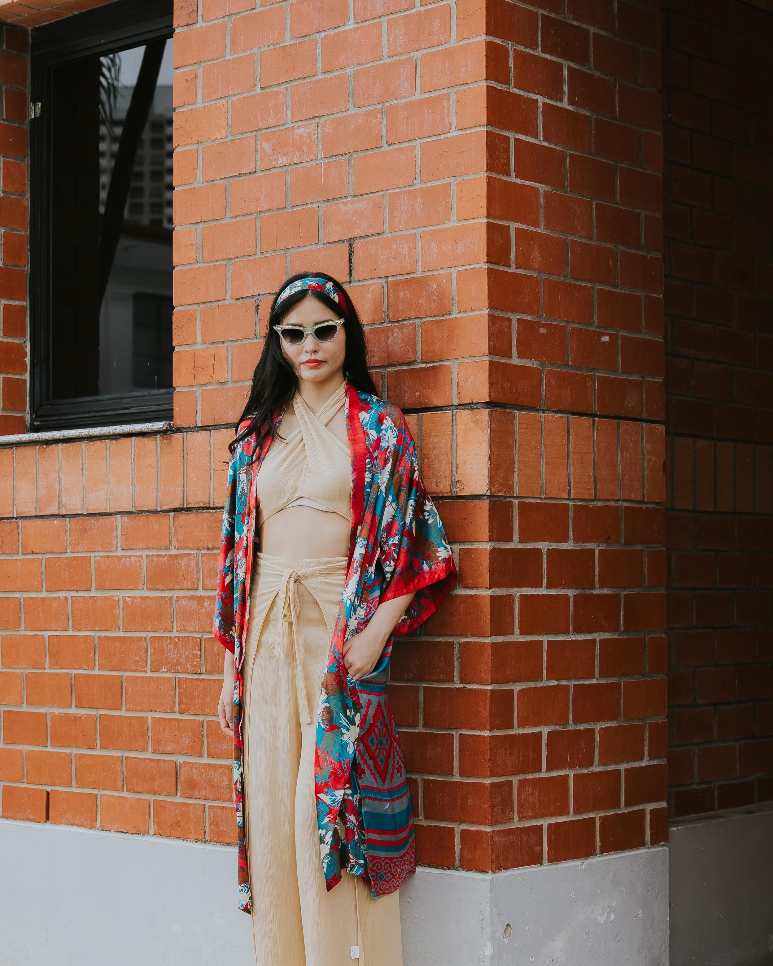RAJA RANI | Modal Silk Long Kimono
