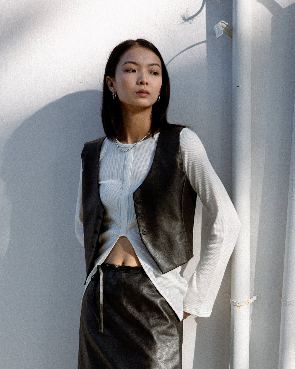 SAERO COLLECTIVE | Hae Structured Vest | Black