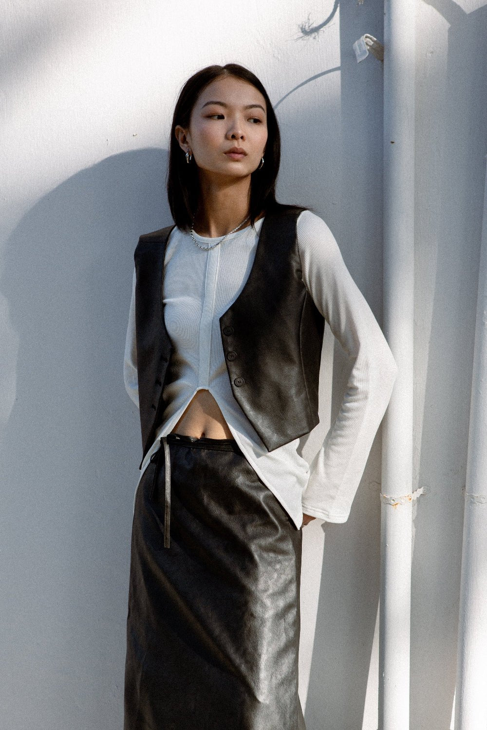 SAERO COLLECTIVE | Hae Structured Vest | Black