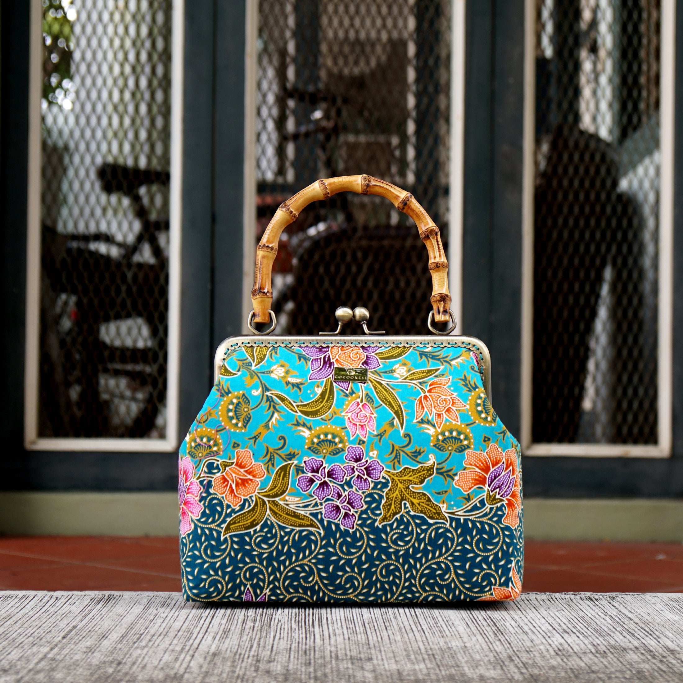 COCOONESE | Bamboo Top Handle Bag - Revolving Dream (GN)