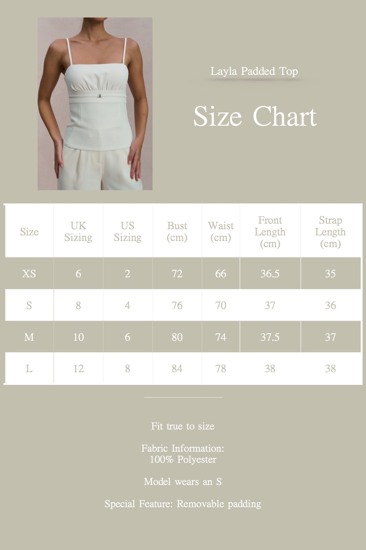 EMVY | Layla Padded Top - White