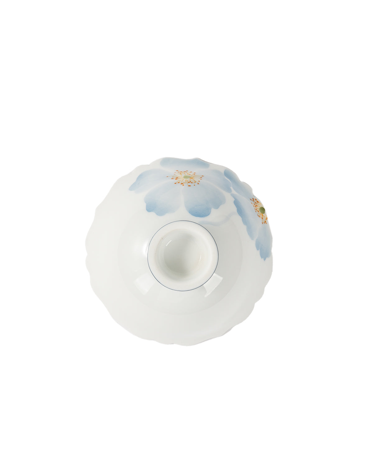 CRAFILAB | Blue Begonia & Tall Foot Floral Teacup