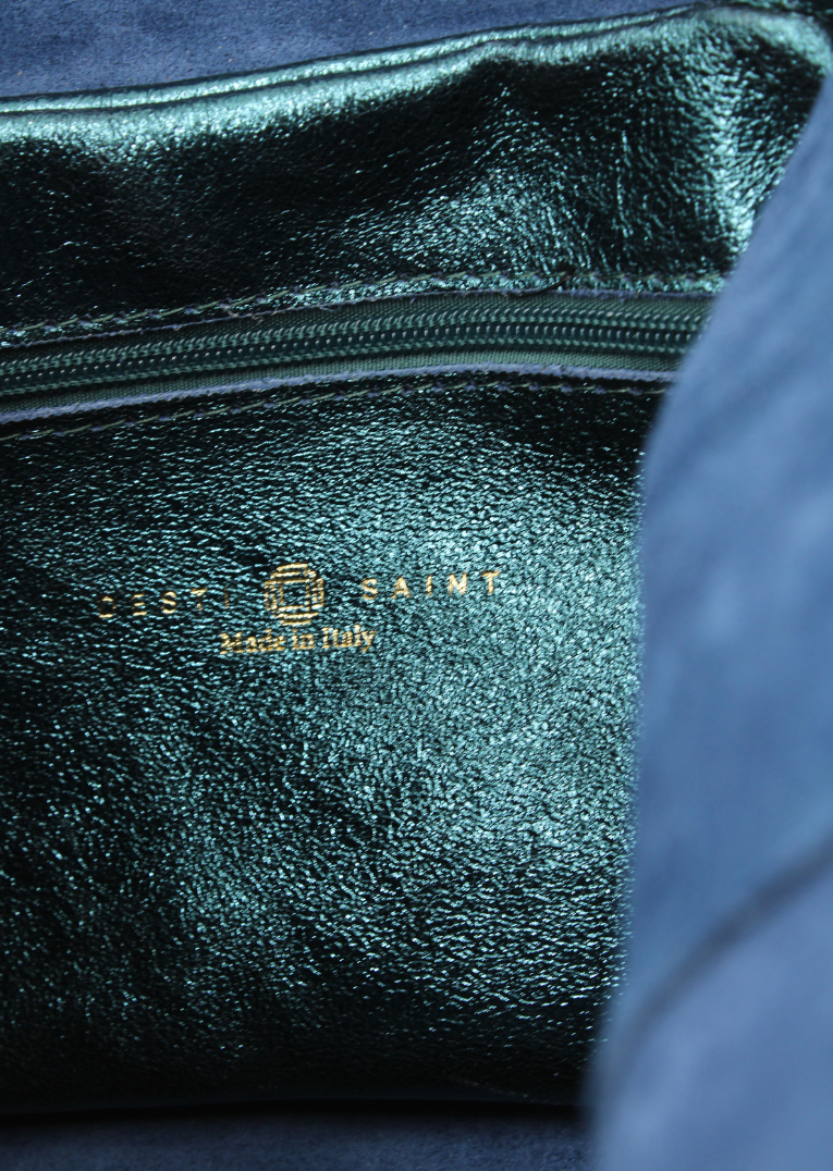 DESTI SAINT | Italian Leather Shopper - Teal