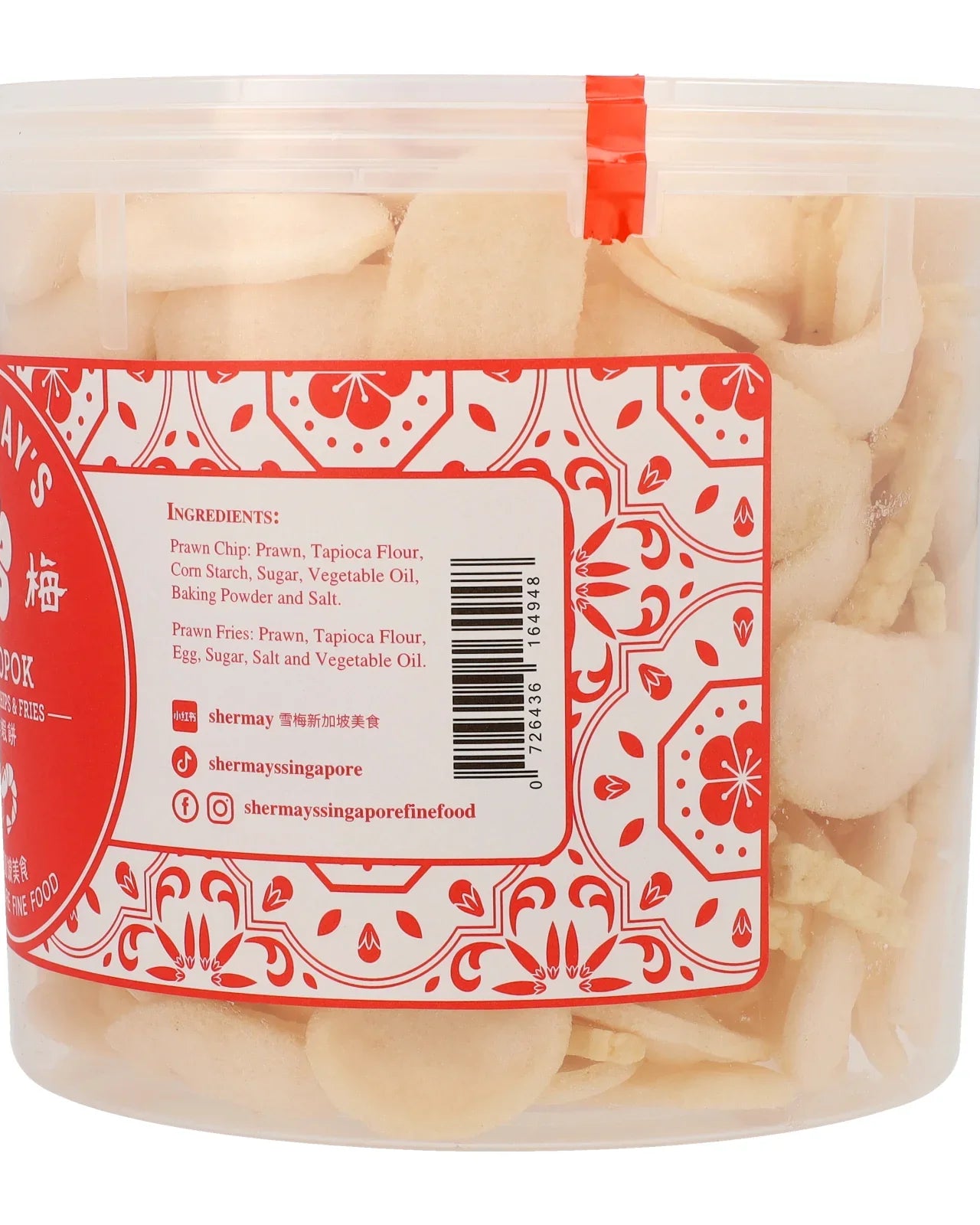 SHERMAY'S SINGAPORE FINE FOOD | SG60 Mixed Prawn Cracker Bucket
