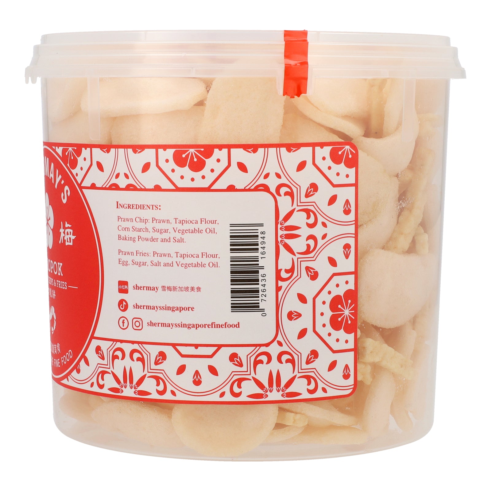 SHERMAY'S SINGAPORE FINE FOOD | SG60 Mixed Prawn Cracker Bucket