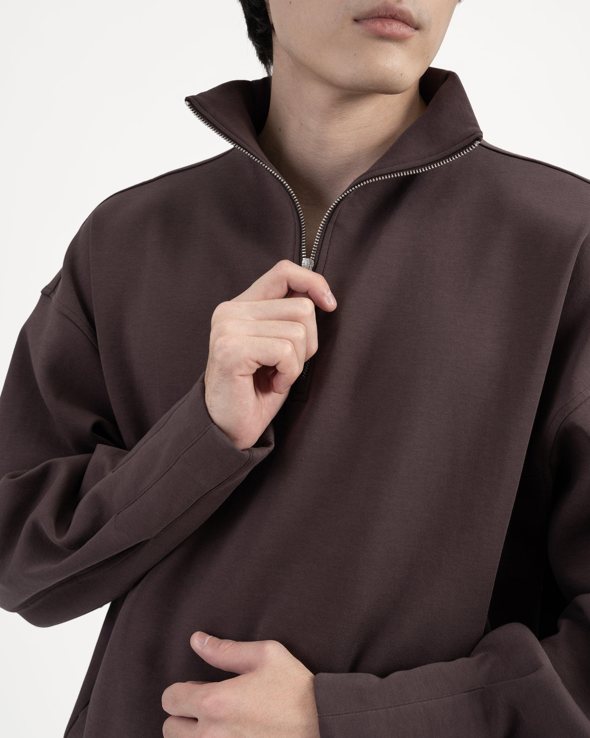 GRAYE | Quarter Zip Pullover - Fig