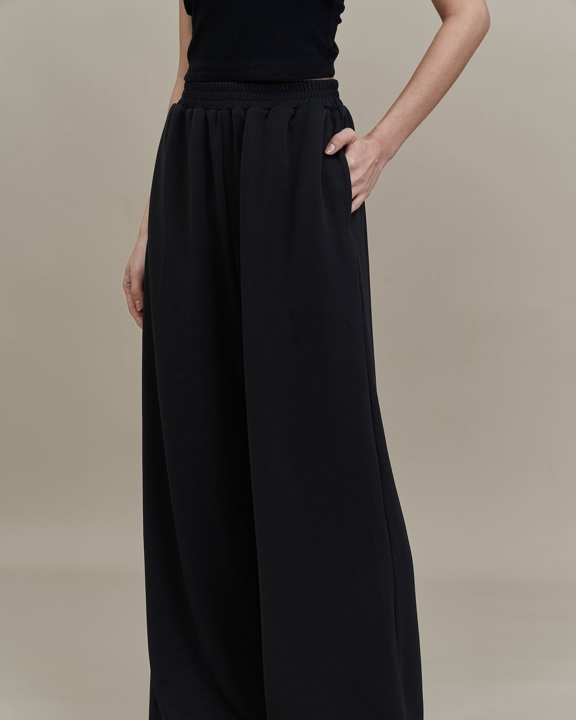 EMVY | Cloud Soft Touch Modal Wide-leg Pant - Black