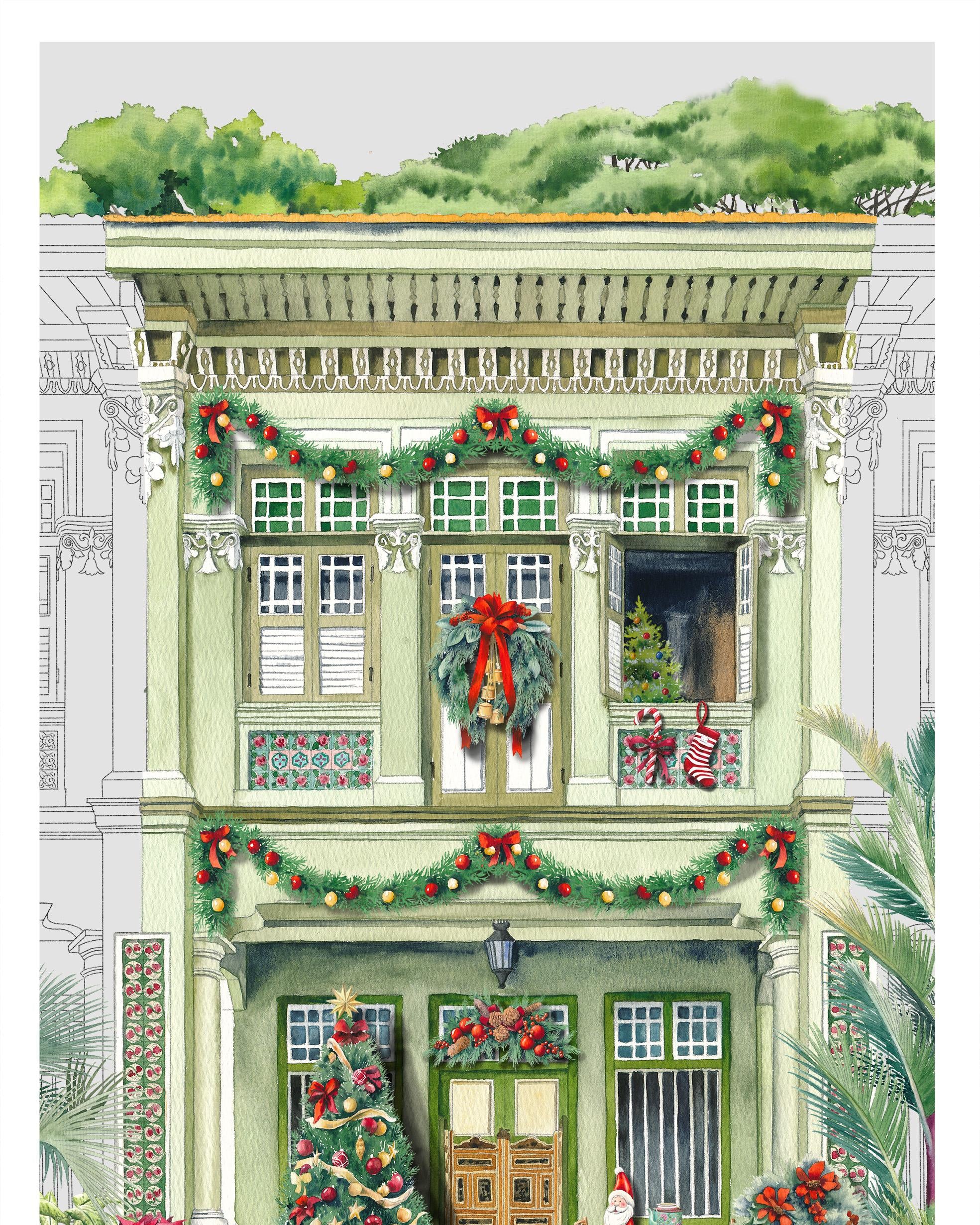SINGLAPA | Peranakan Christmas Tea Towel