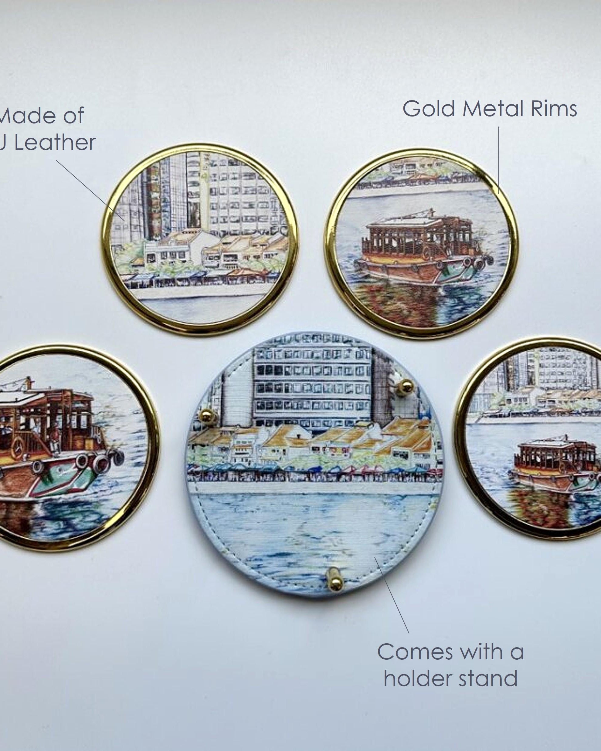 THE ART FACULTY | Premium Coasters Set W Holder