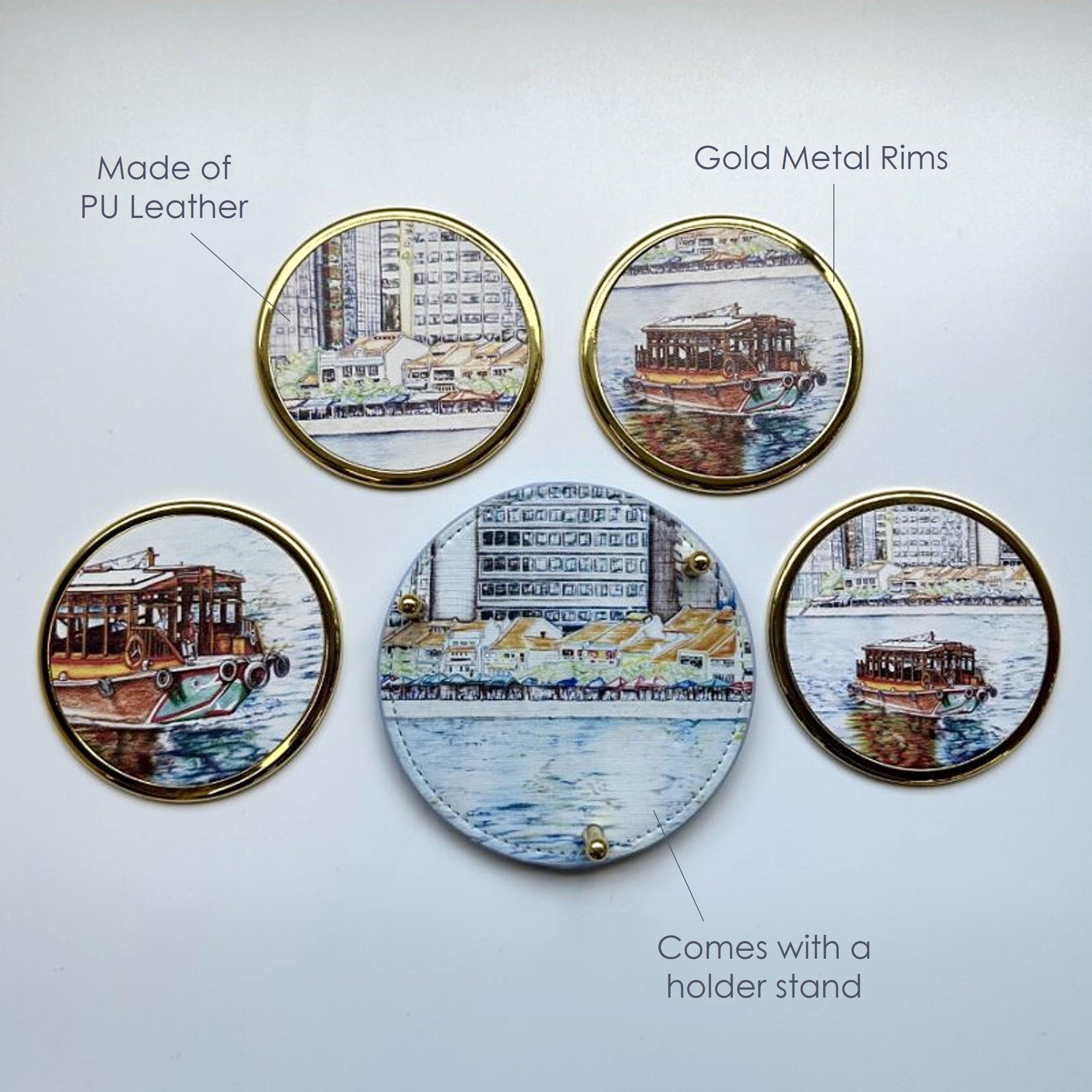 THE ART FACULTY | Premium Coasters Set W Holder