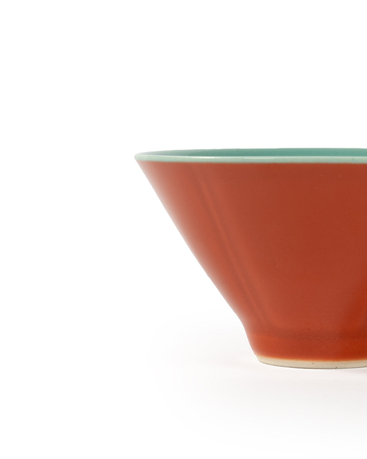 CRAFILAB | Brick Red & Turquoise Bamboo Hat Tea Cup