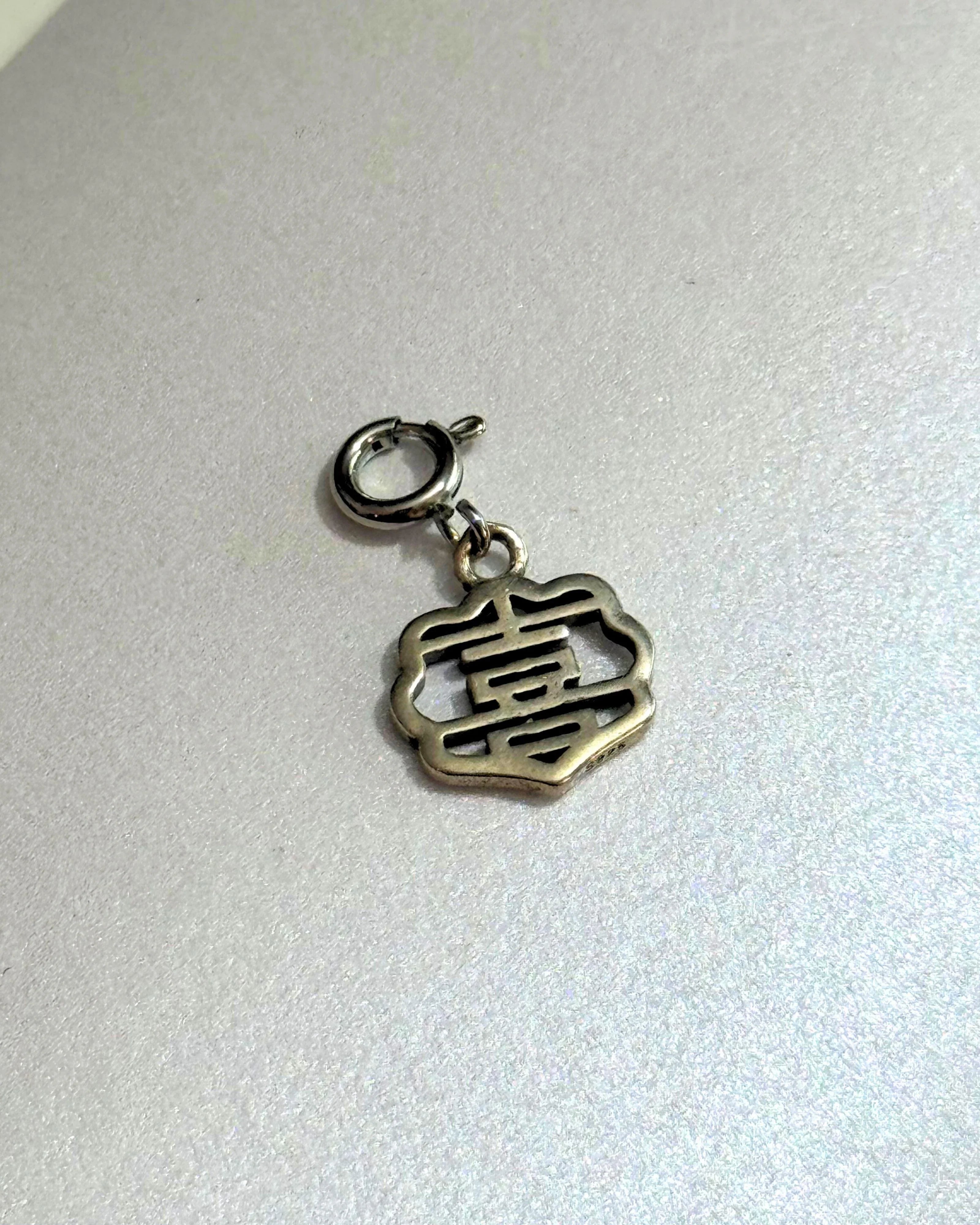 THE ANTECEDENT STORE | P - Auspicious Happiness Pendent In Silver