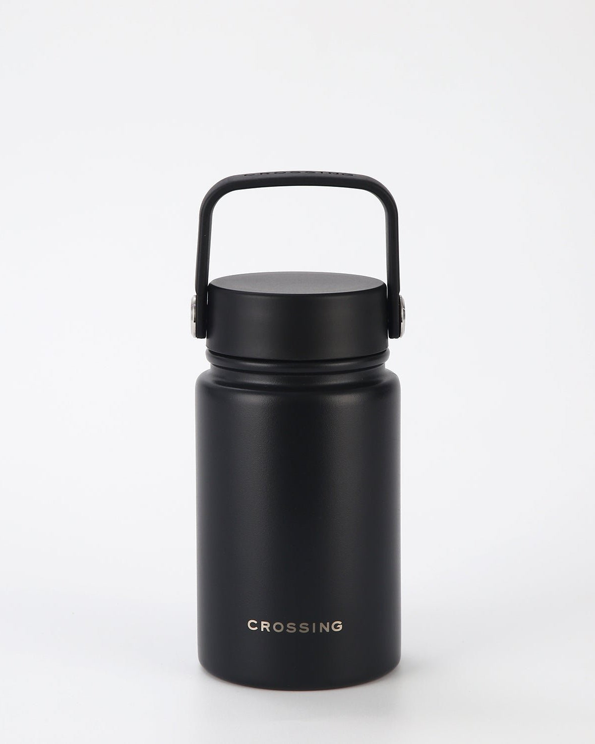 CROSSING | 400ml Urban Ceramic S/S Insulated Flat Cap Bottle With Handle