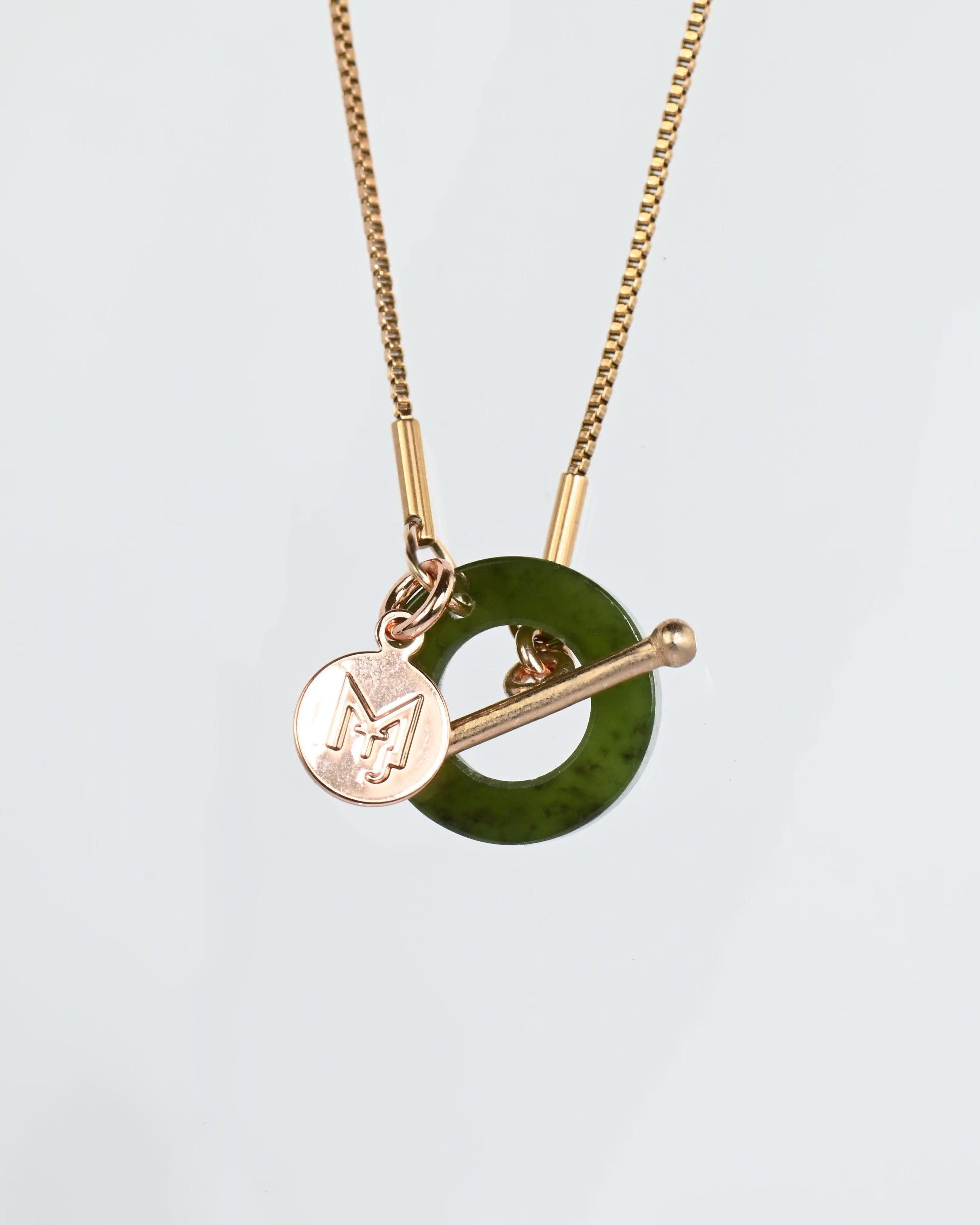 MARILYN TAN JEWELLERY | Nephrite Green Jade Toggle Pendant Necklace