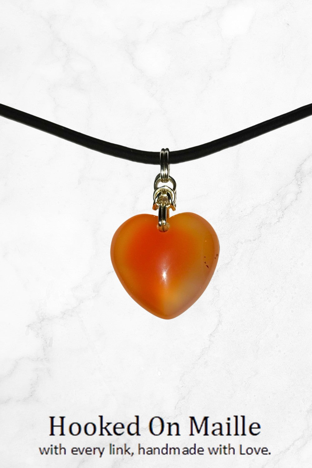 CREATIVE JEWELLERY STUDIO | Byzantine Carnelian & Silver Pendant by Hooked On Maille