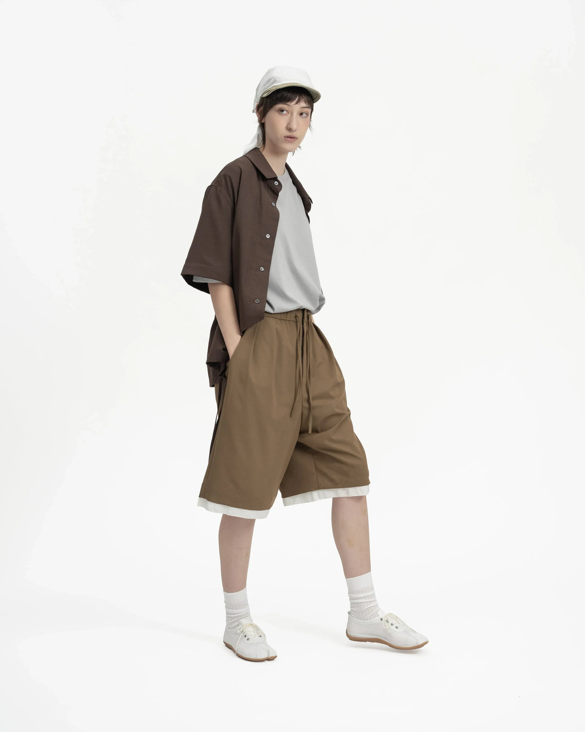 GRAYE | Drawstring Shirt | Cocoa