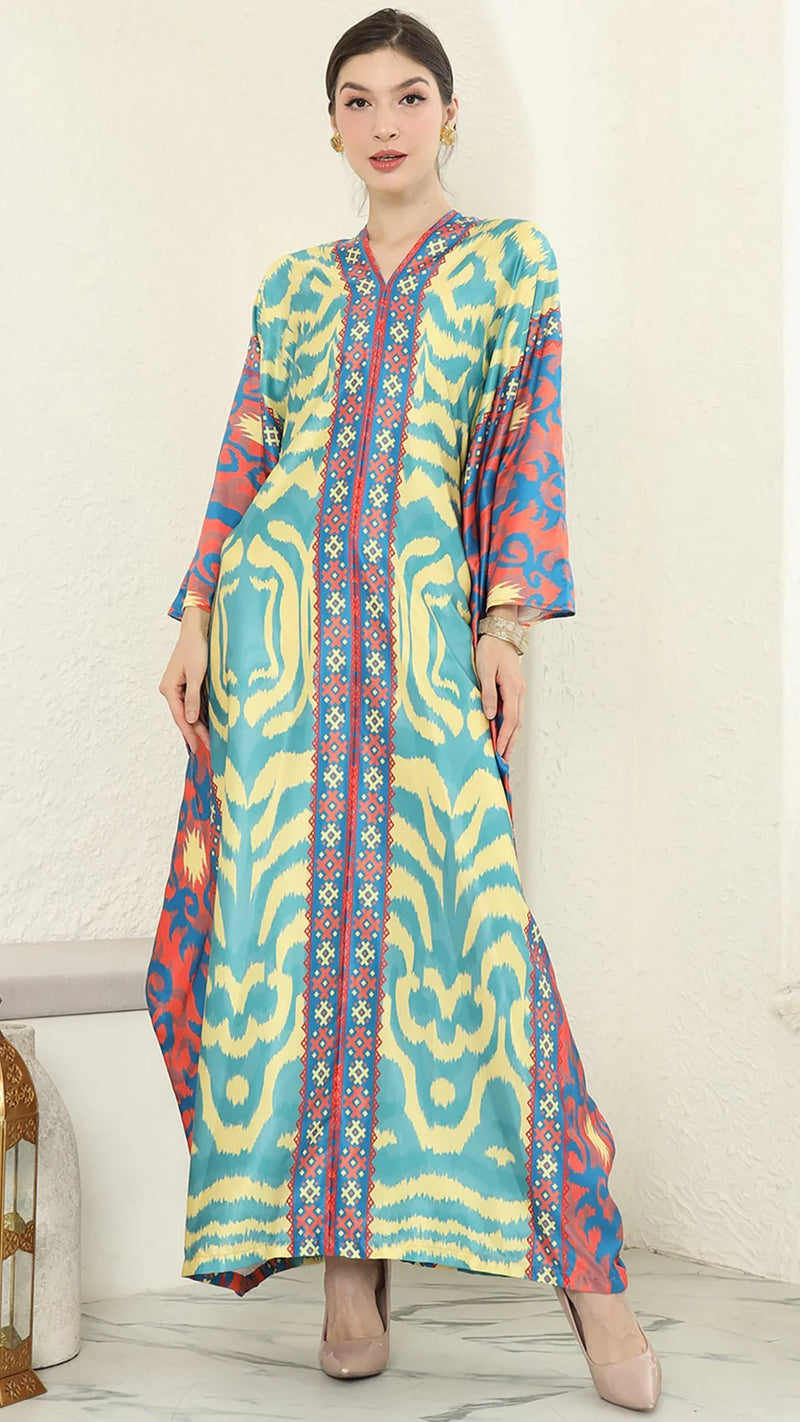 KANZI COLLECTION | Ikat Short Kaftan