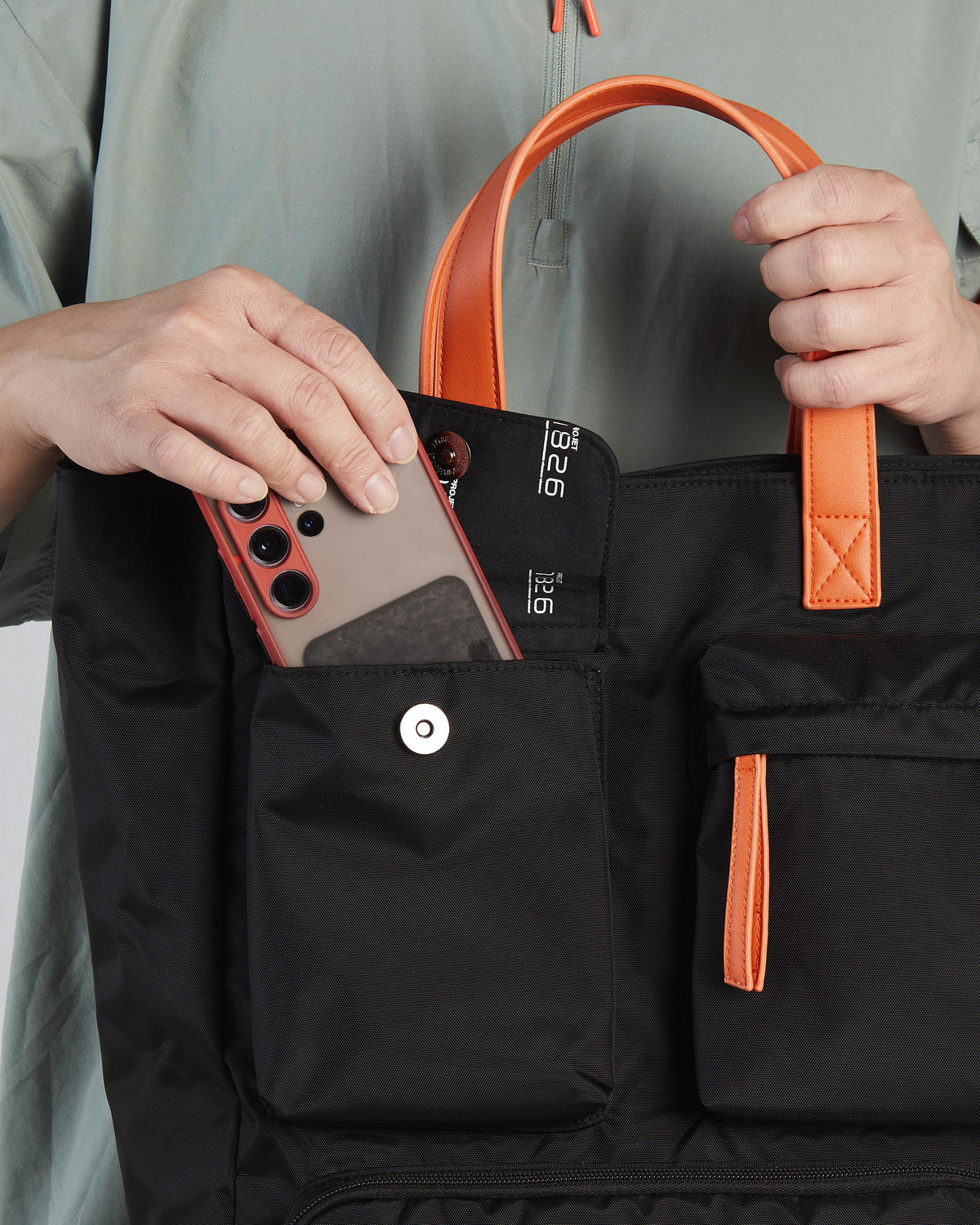 PROJET1826 | CAEDMON Multipockets Tote Bag Black