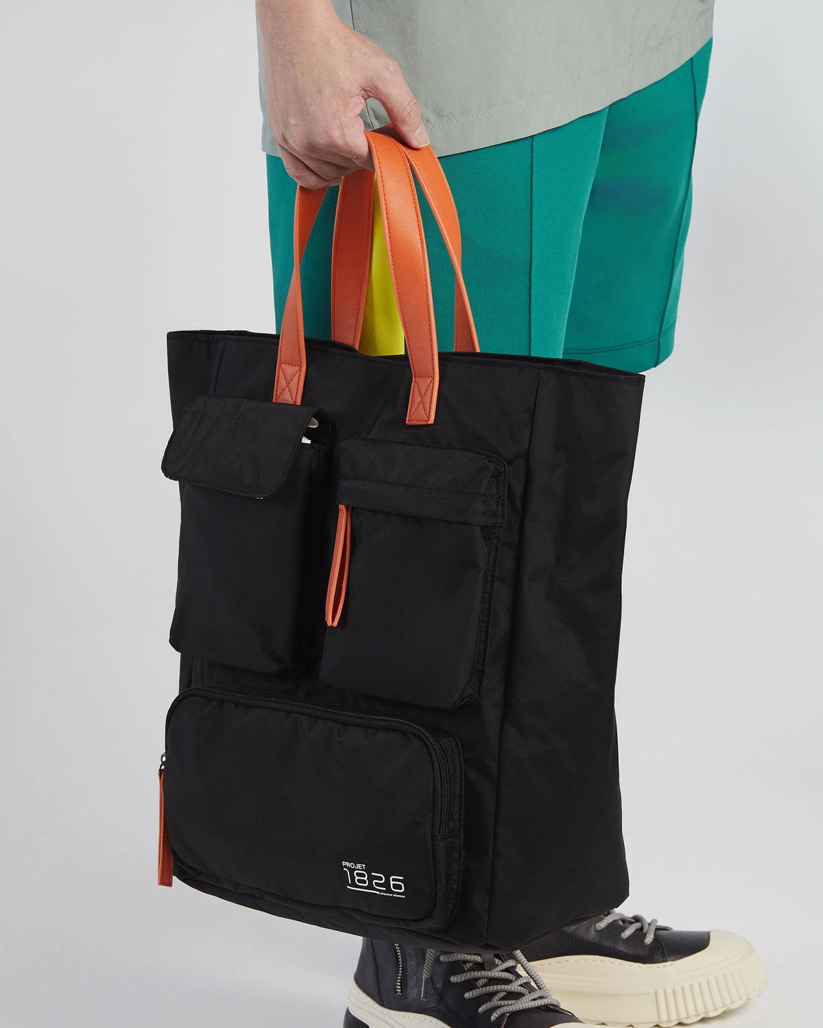 PROJET1826 | CAEDMON Multipockets Tote Bag Black
