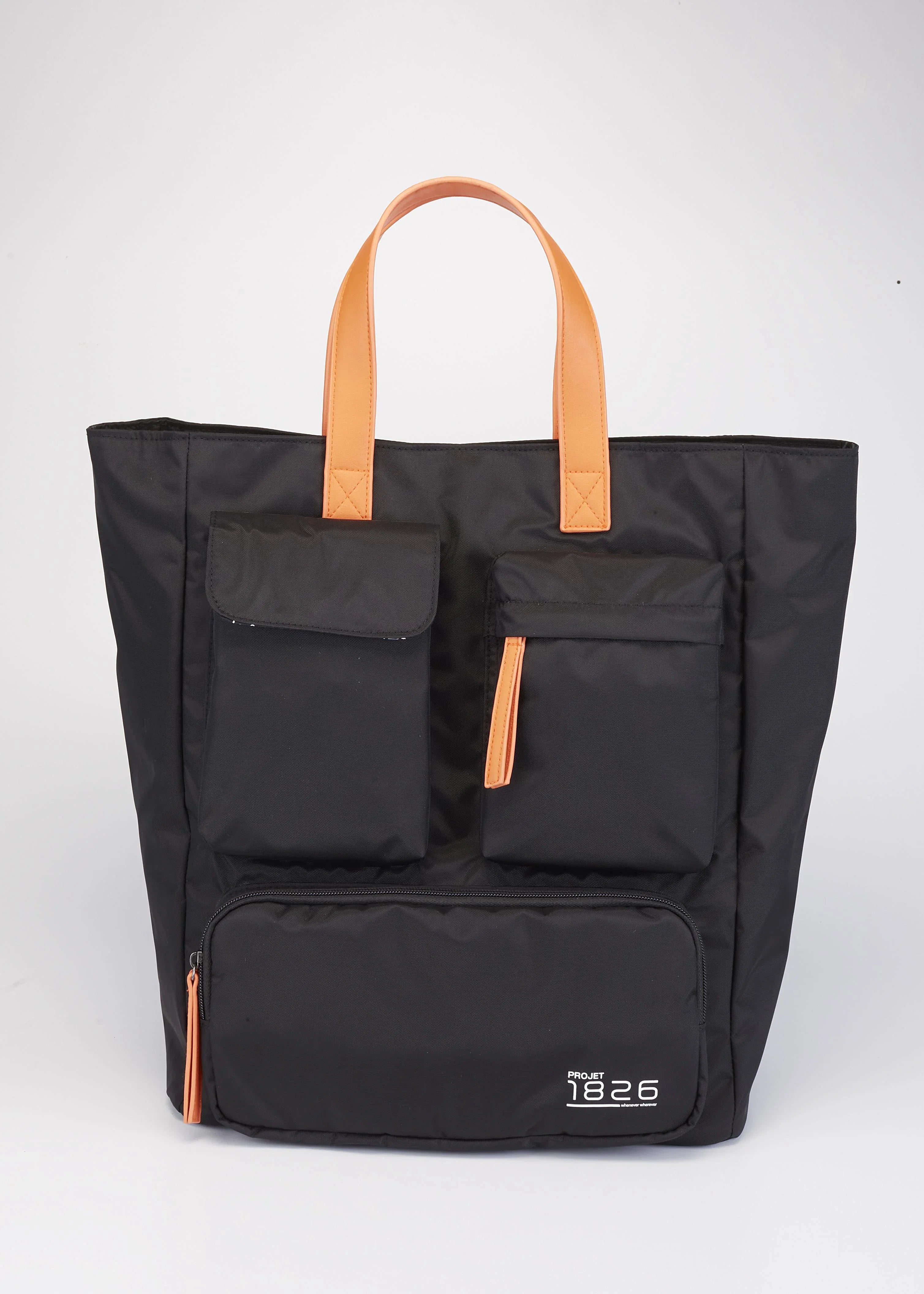 PROJET1826 | CAEDMON Multipockets Tote Bag Black