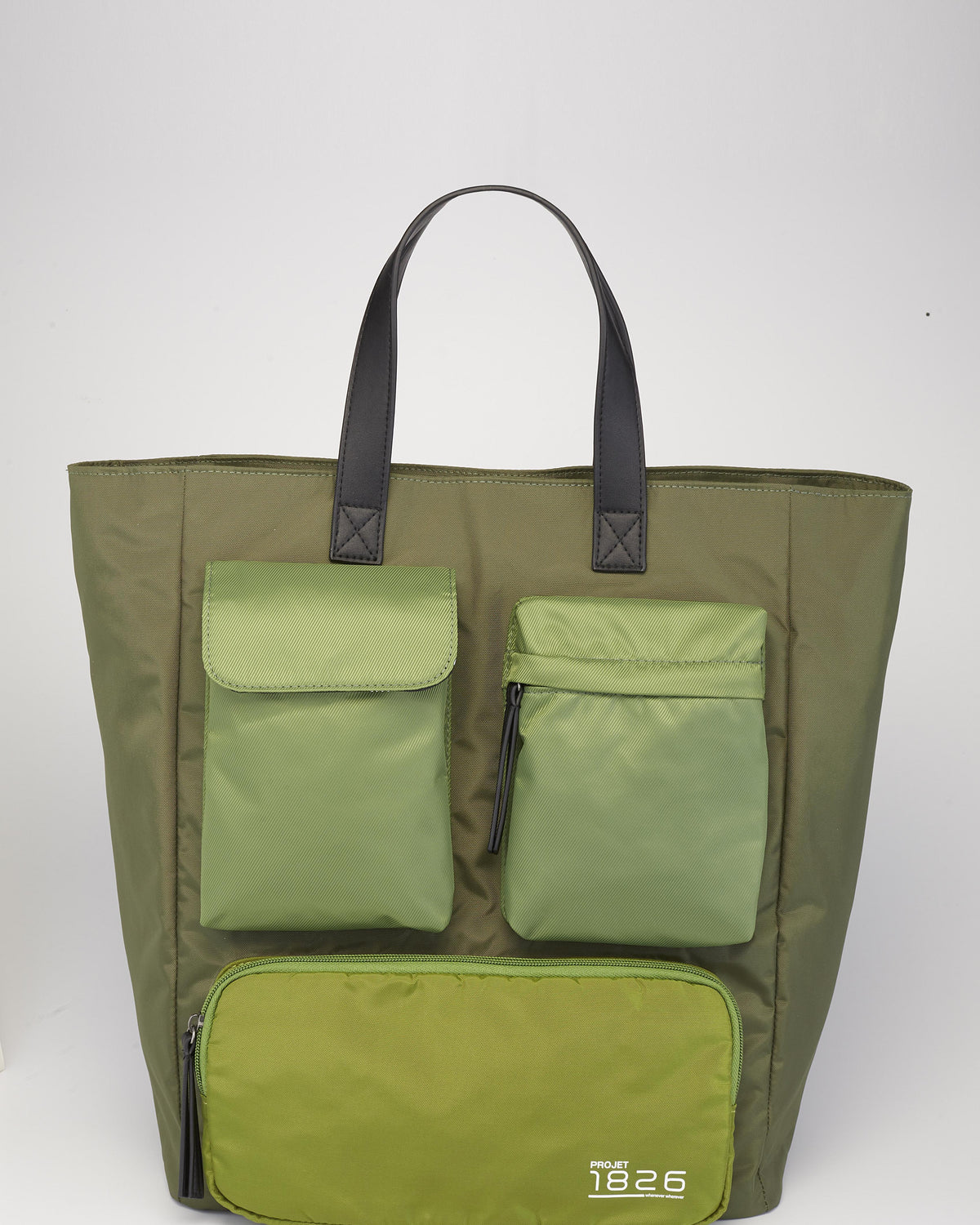 PROJET1826 | CAEDMON Multipockets Tote Bag Green