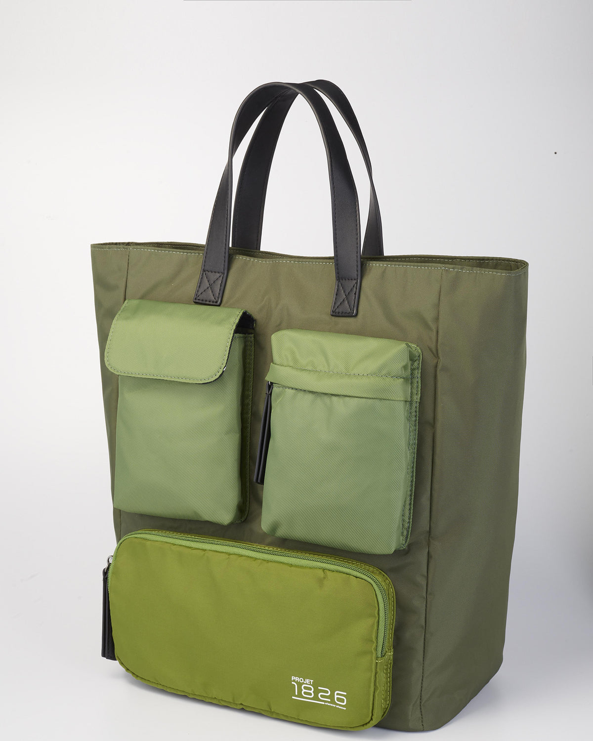 PROJET1826 | CAEDMON Multipockets Tote Bag Green