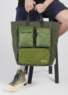 PROJET1826 | CAEDMON Multipockets Tote Bag Green