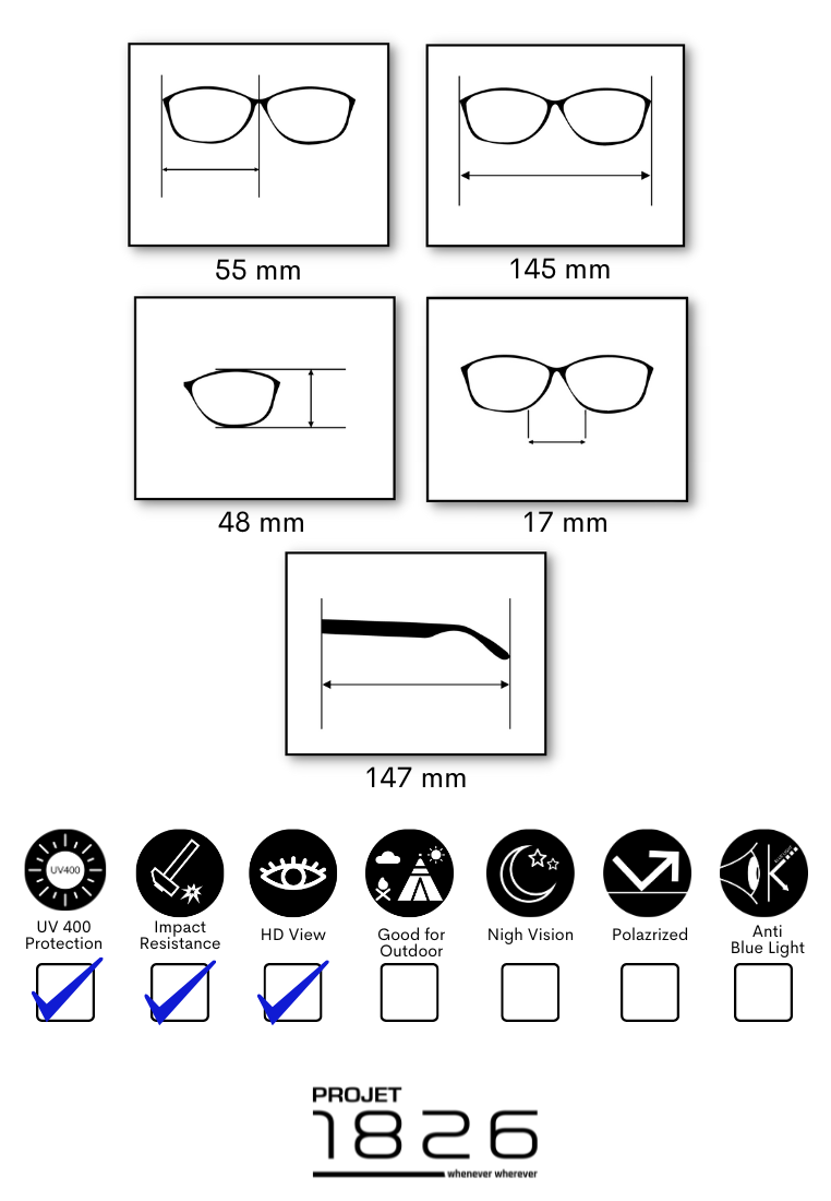PROJET1826 | DAE Sunglasses Black/Black