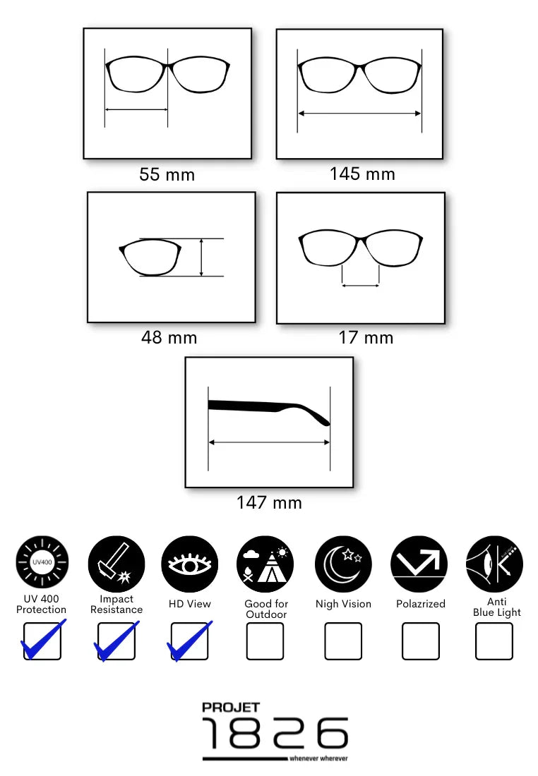 PROJET1826 | DAE Sunglasses Black/Black