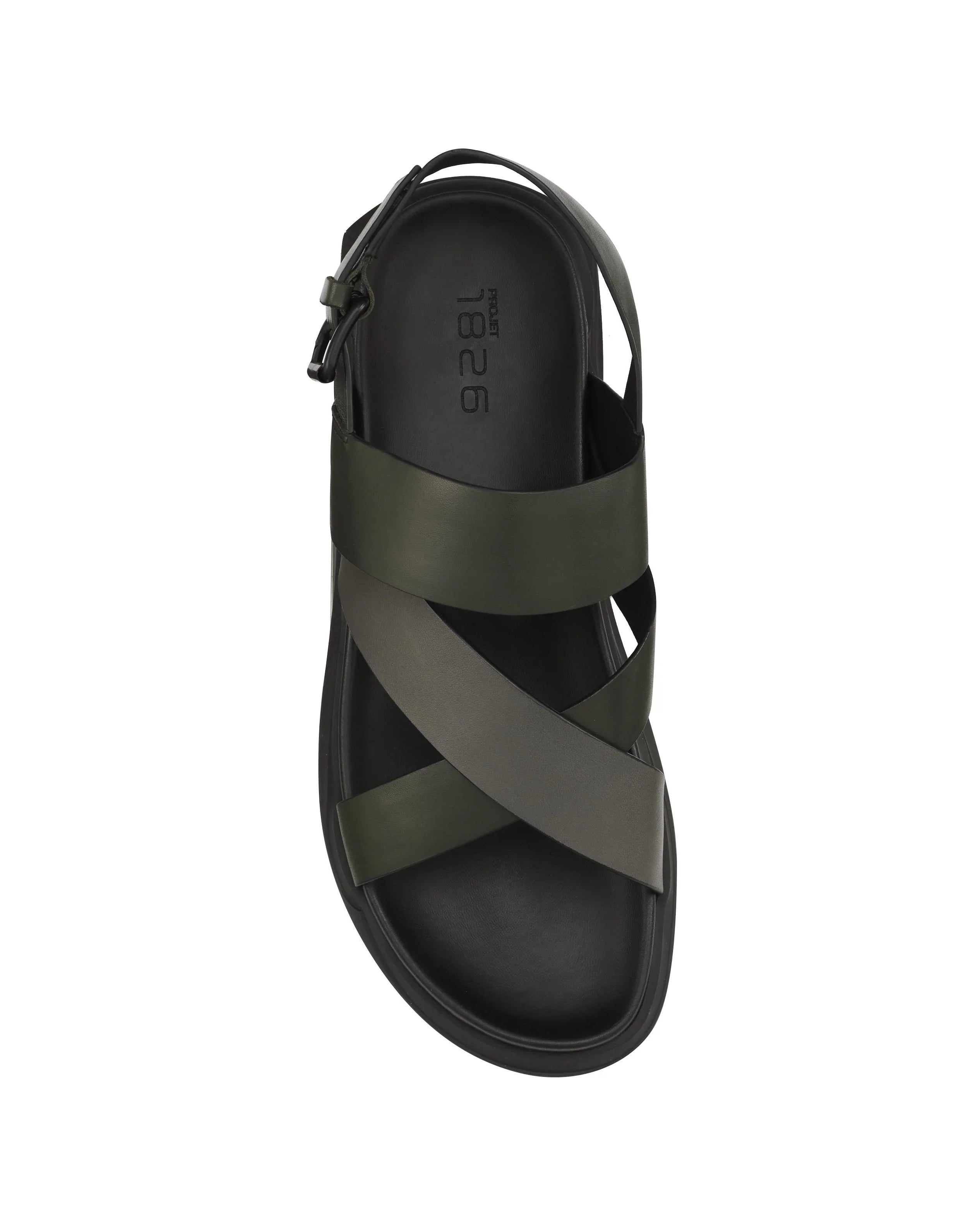 PROJET1826 | EATON Slingback Leather Sandal Green