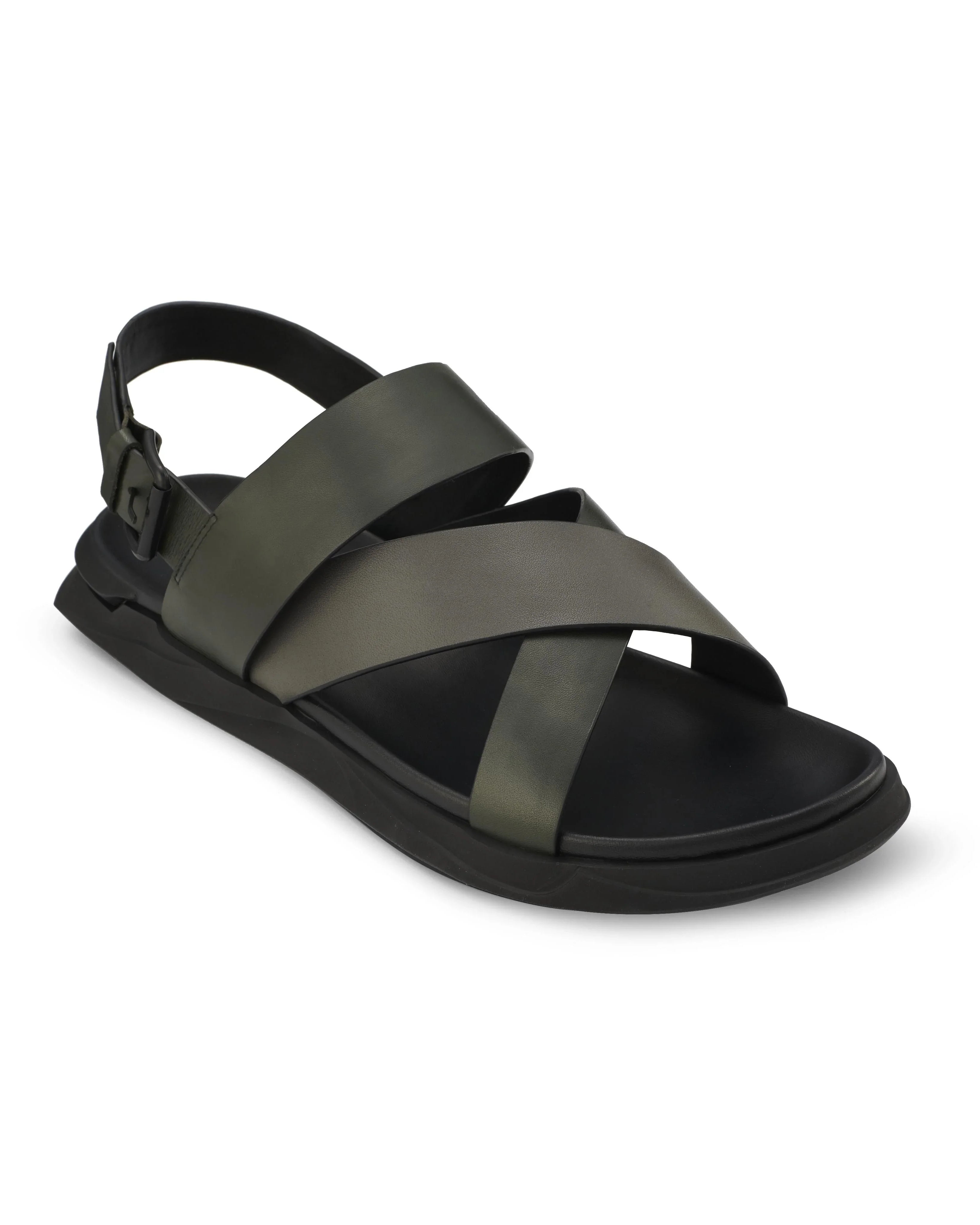 PROJET1826 | EATON Slingback Leather Sandal Green