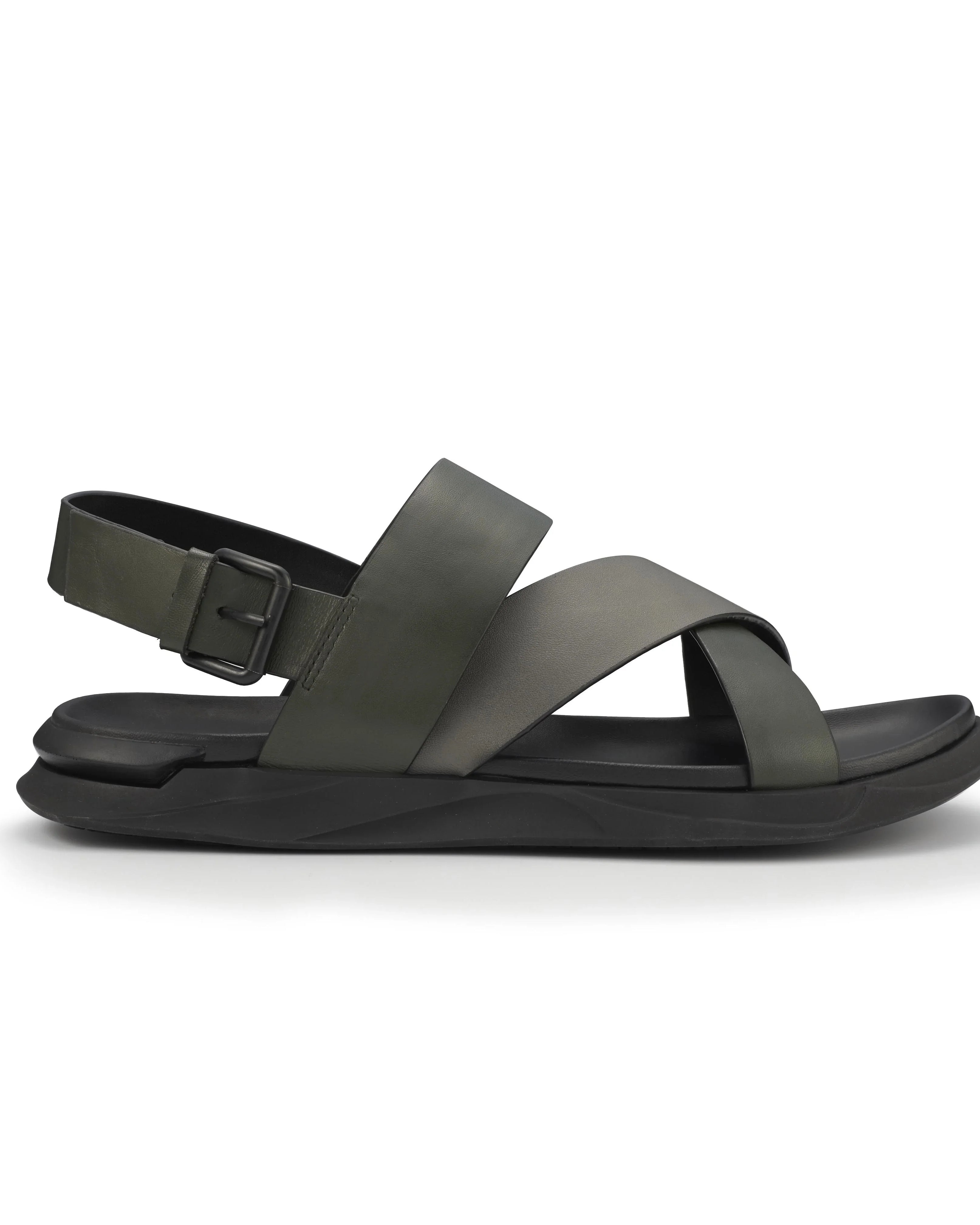 PROJET1826 | EATON Slingback Leather Sandal Green