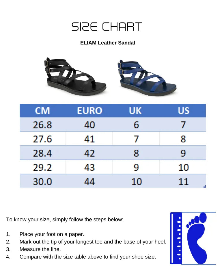 PROJET1826 | ELIAM Leather Sandal Blue