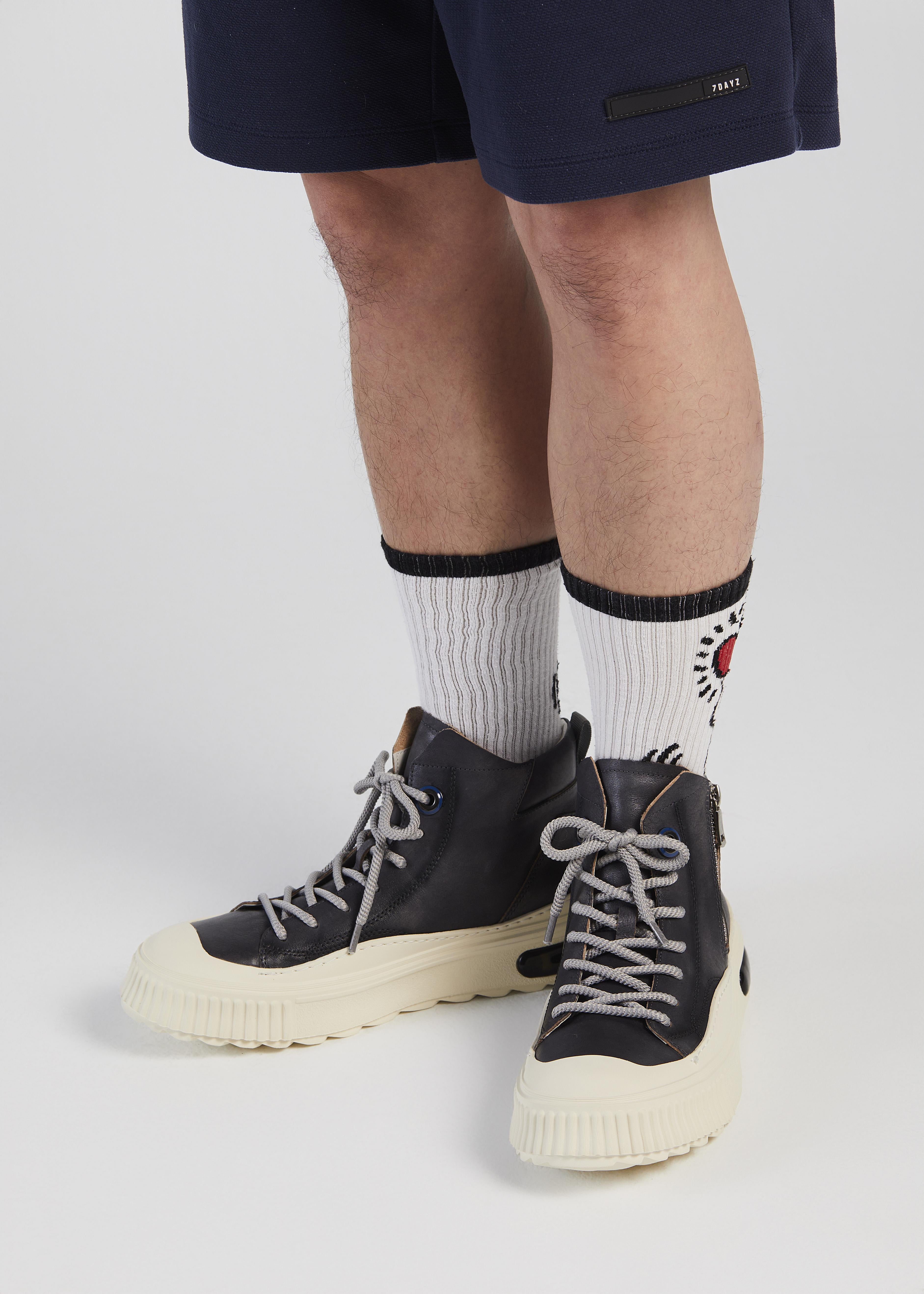 PROJET1826 | FARRELL Mid Cut Leather Sneaker Grey