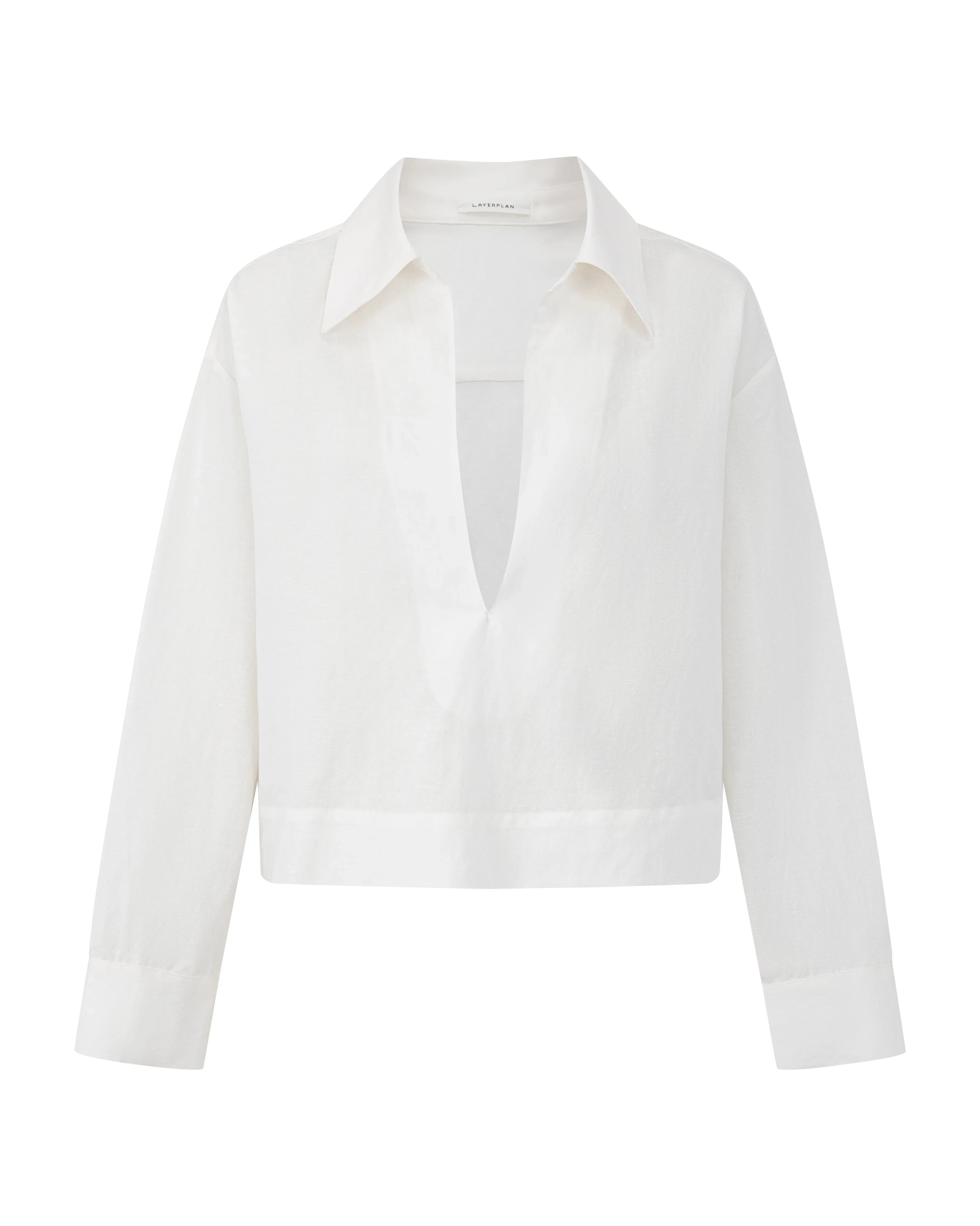 LAYERPLAN | Zerin Cropped Linen Shirt