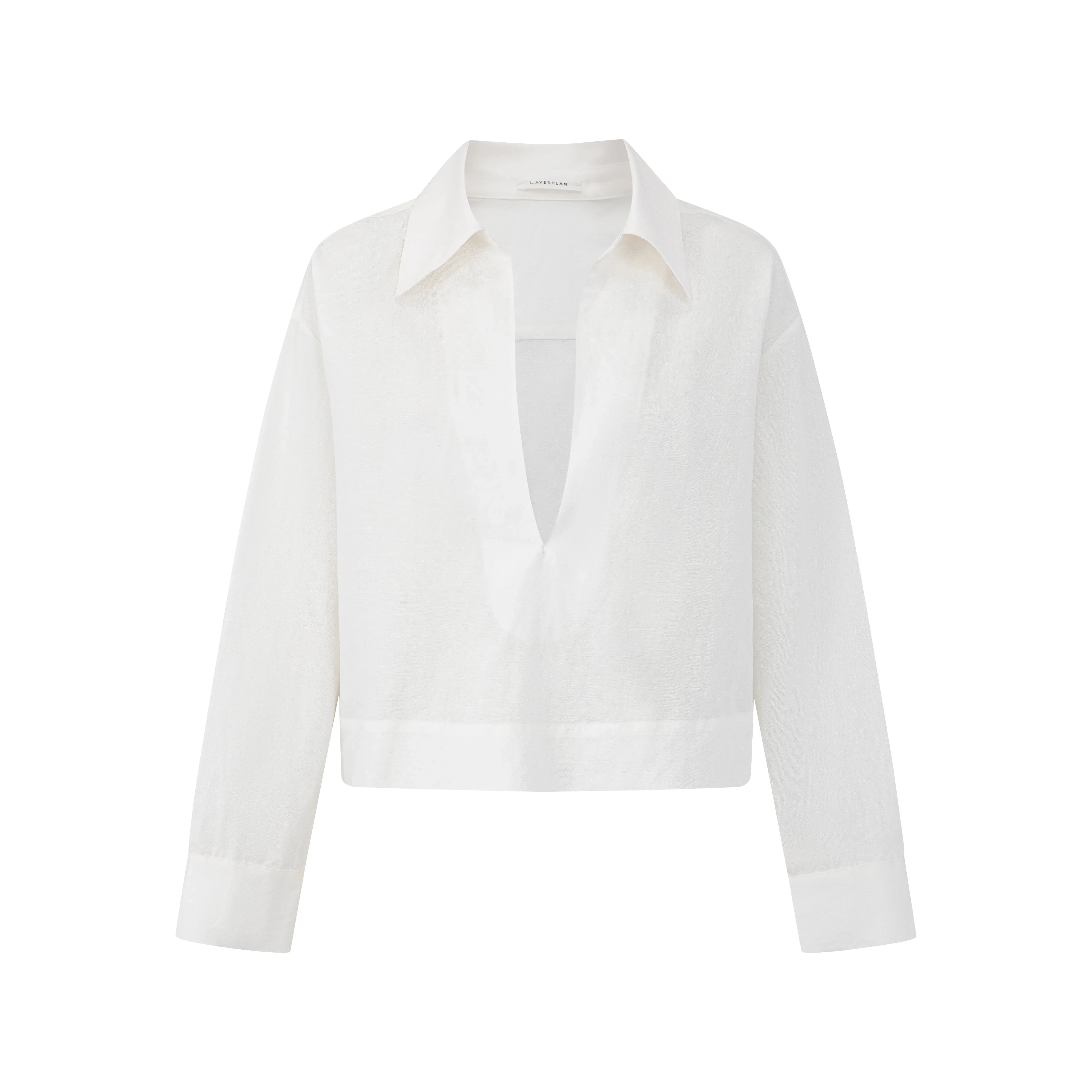 LAYERPLAN | Zerin Cropped Linen Shirt