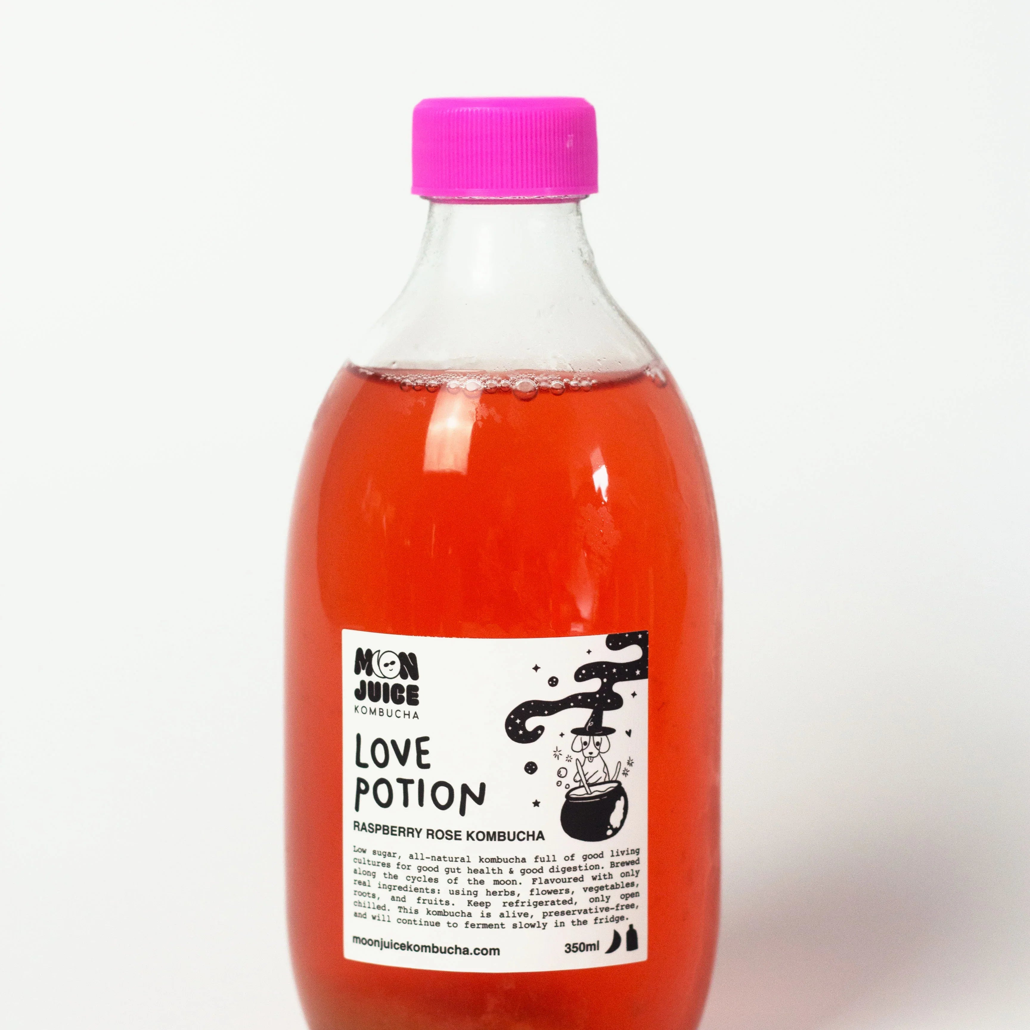 MOON JUICE KOMBUCHA | Love Potion (Raspberry Rose Kombucha)