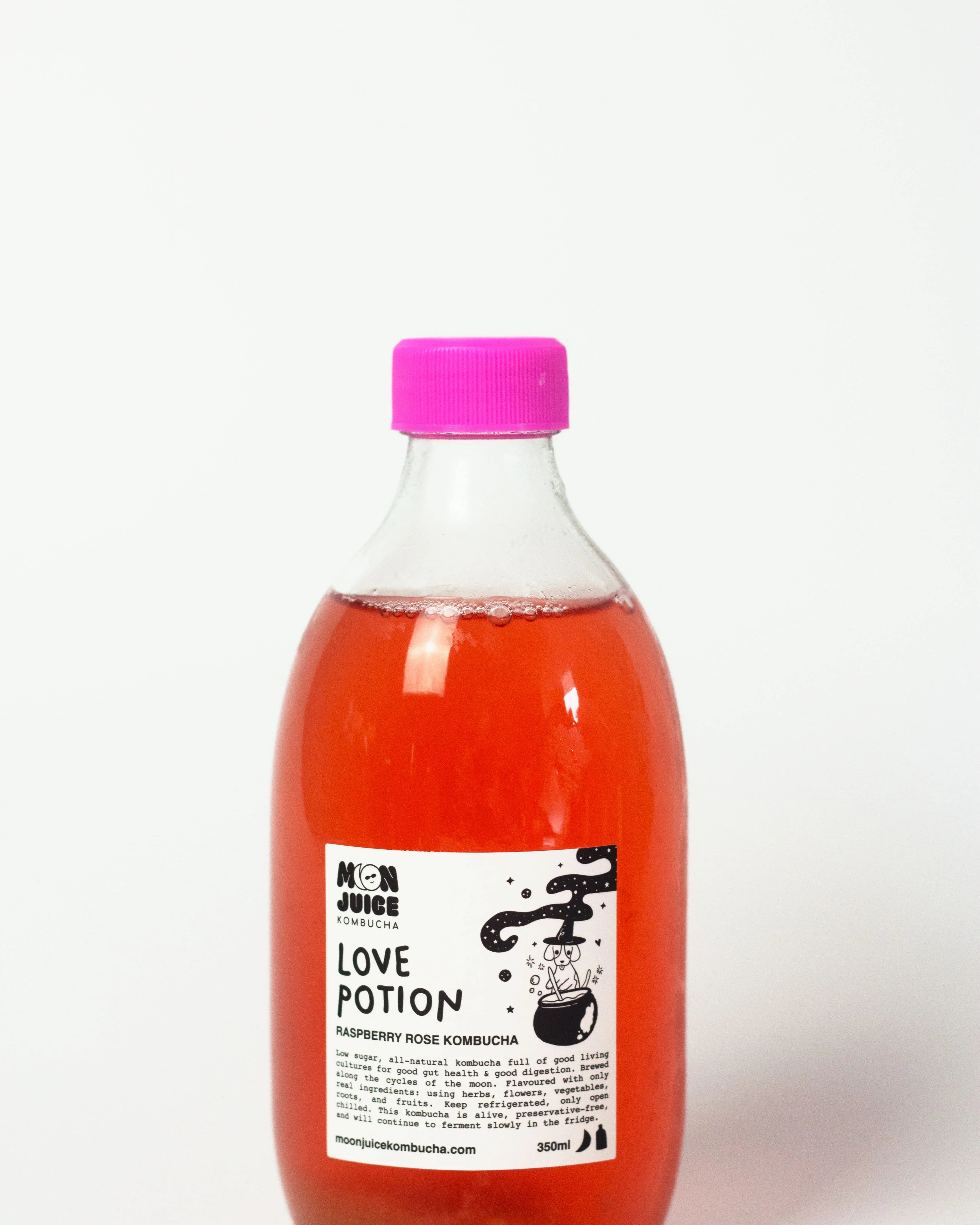 MOON JUICE KOMBUCHA | Love Potion (Raspberry Rose Kombucha)