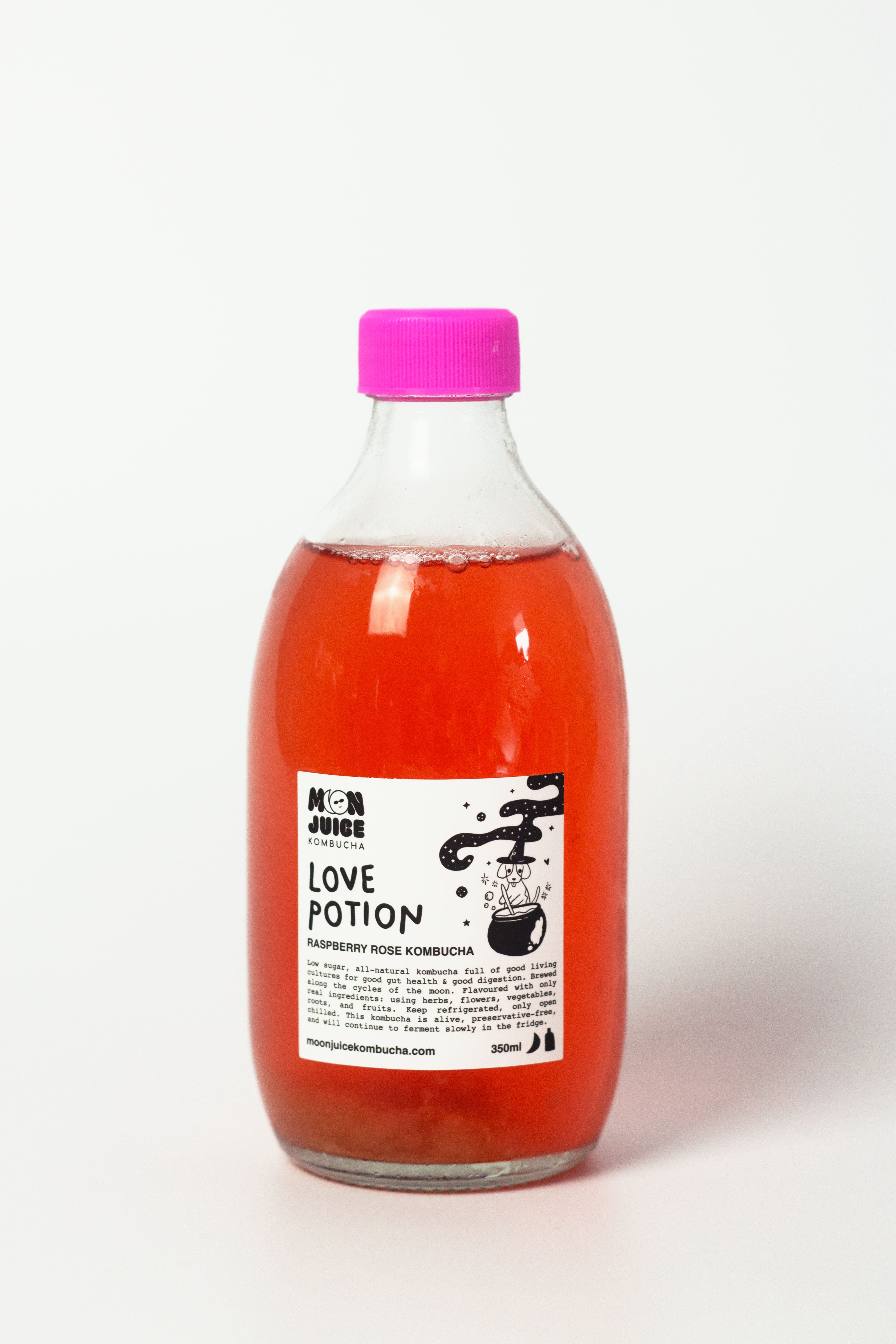 MOON JUICE KOMBUCHA | Love Potion (Raspberry Rose Kombucha)