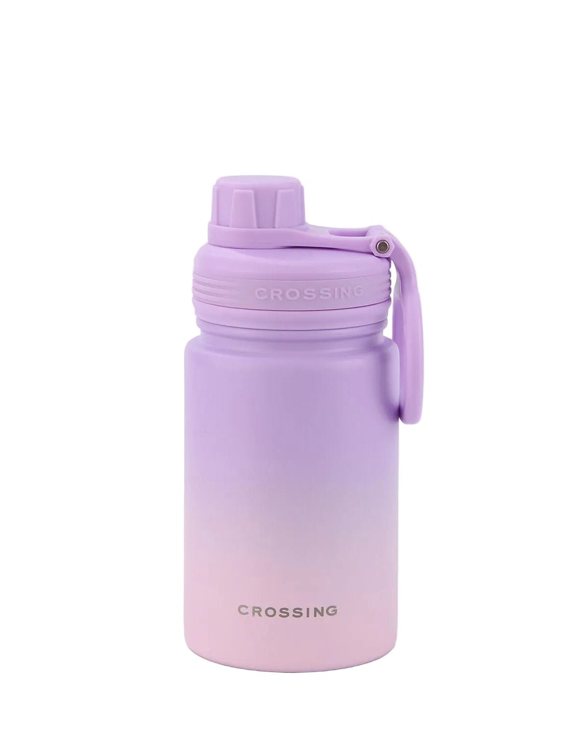 CROSSING | 400ml Urban S/S Insulated Screw Cap Sports Bottle With Handle