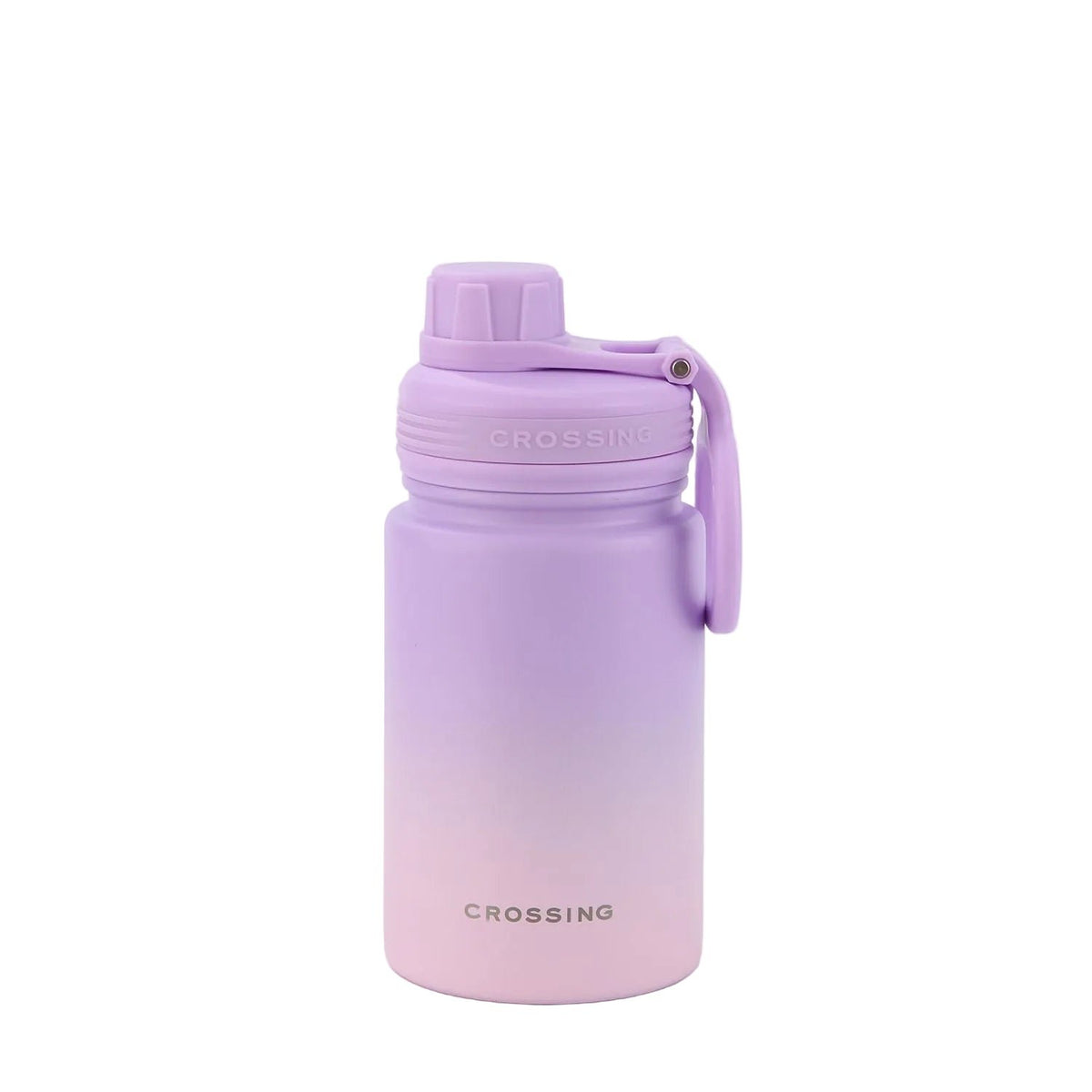 CROSSING | 400ml Urban S/S Insulated Screw Cap Sports Bottle With Handle