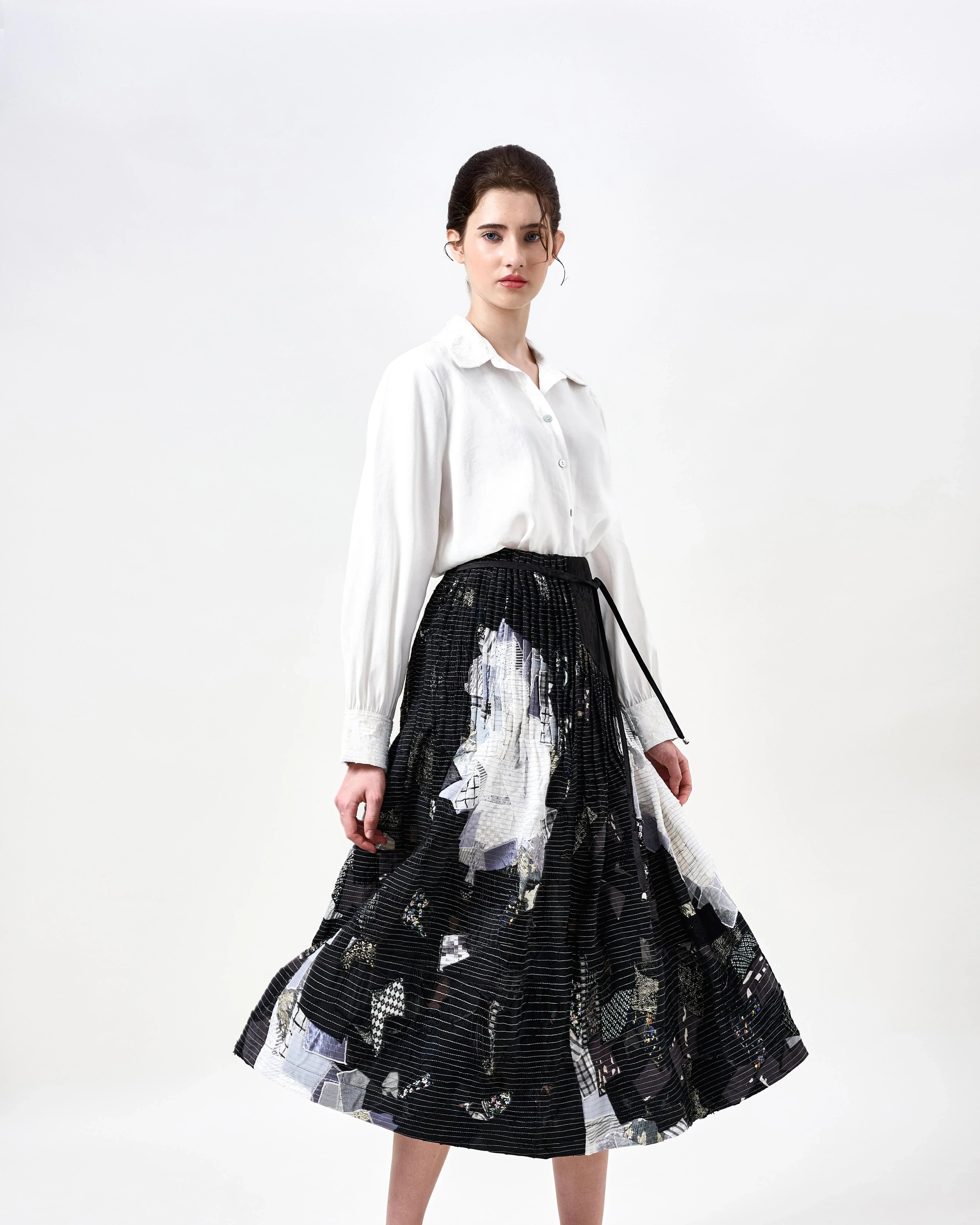 KHAAR | March Flower Midi Skirt