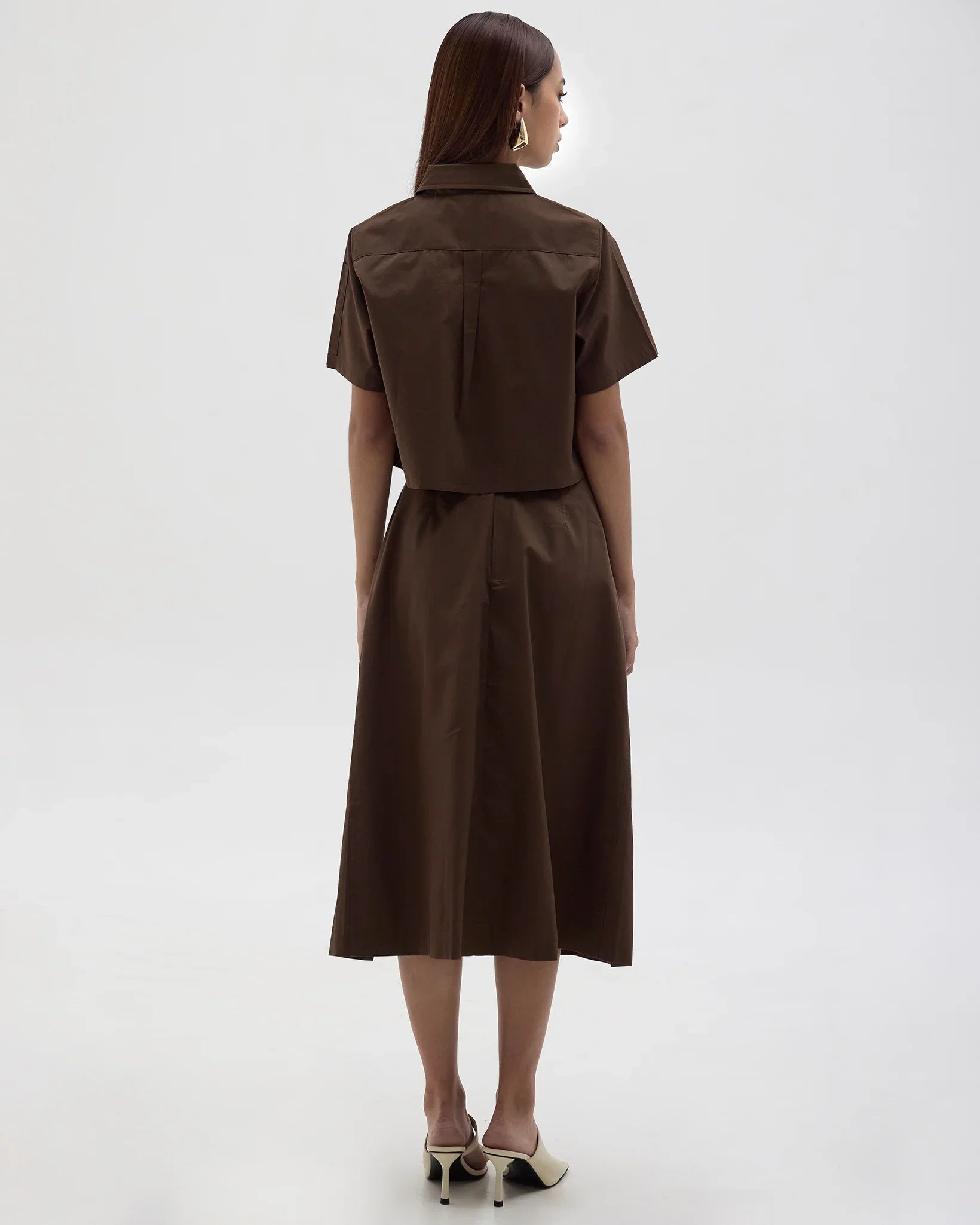 ROCK DAISY | Lucia Organic Cotton Pleated Flare Skirt