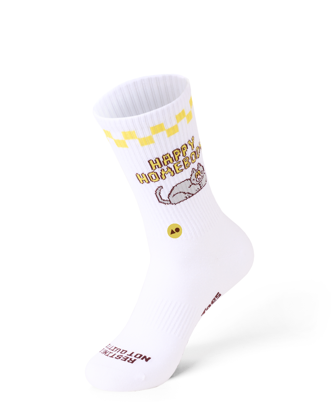 TALKING TOES | Happy Homebody Ribbed Crew Sock