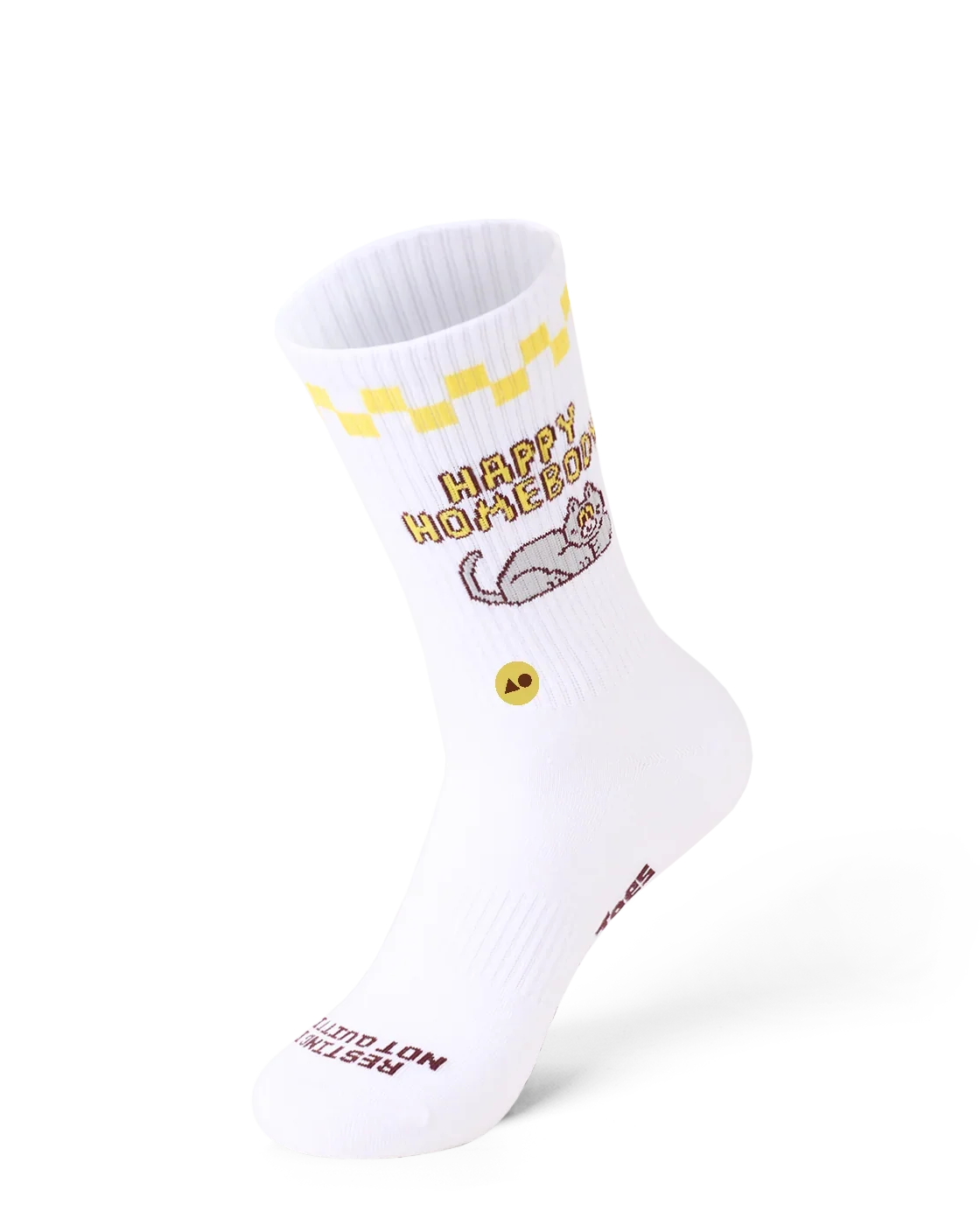 TALKING TOES | Happy Homebody Ribbed Crew Sock